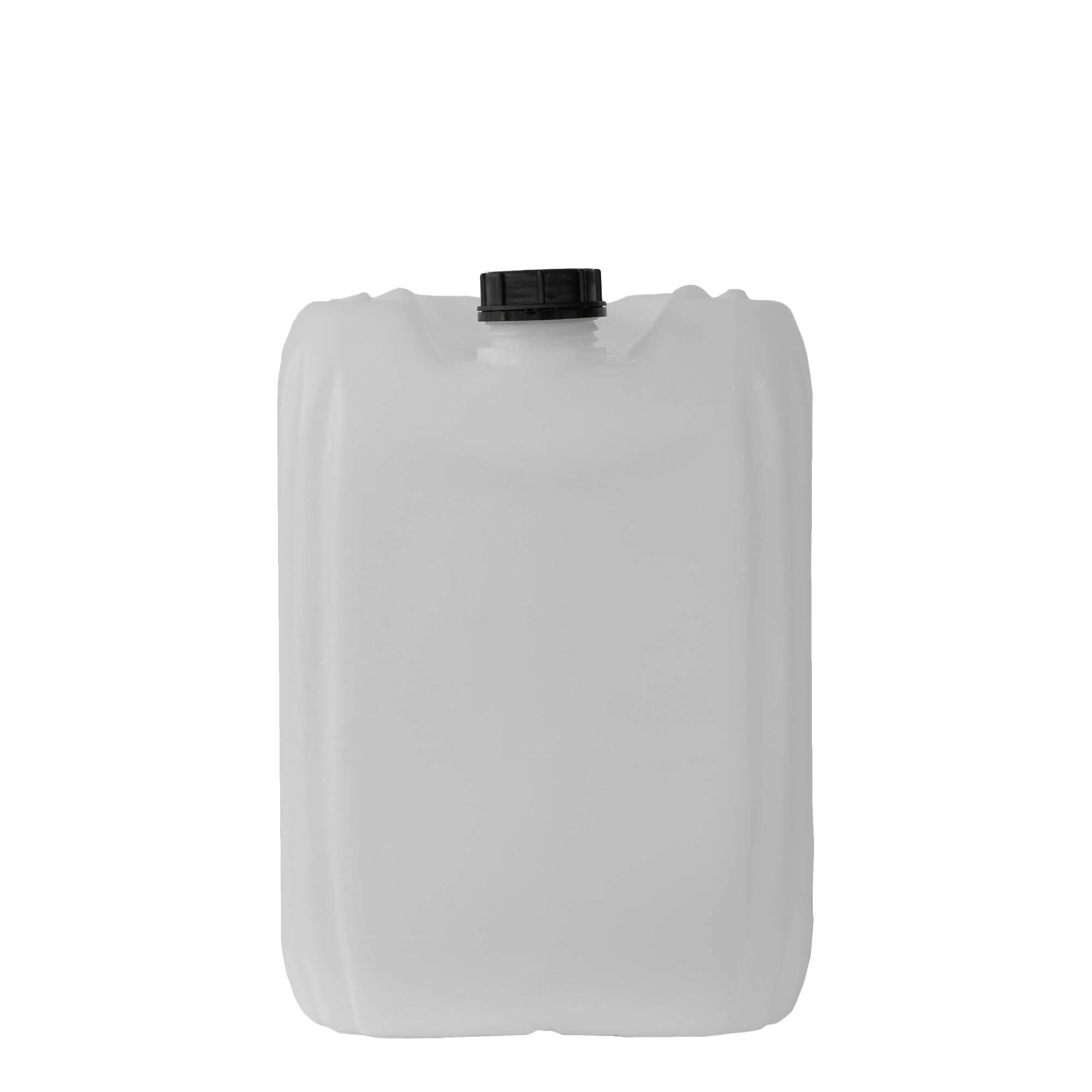 30 l Kanister, dikdörtgen, HDPE plastik, doğal, ağız: ND 60 30 l Kanister, dikdörtgen, HDPE plastik, doğal, ağız: ND 60