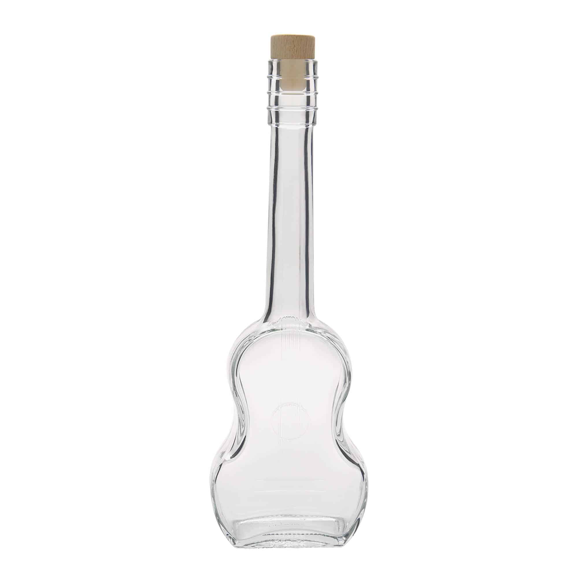 500 ml cam şişe 'Gitar', ağız: mantar