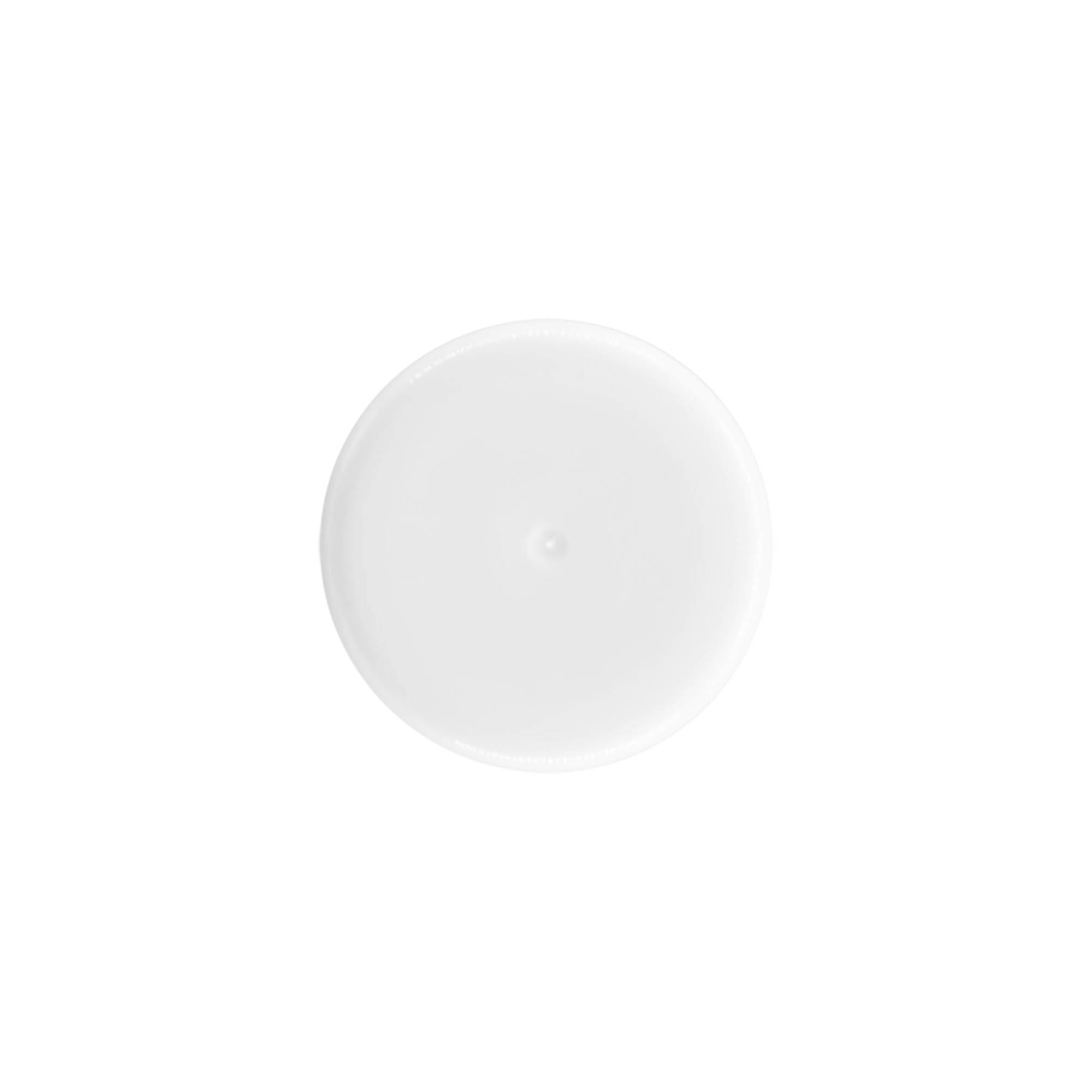 Kapak, 50 ml roll-on şişe için, PP plastik, beyaz, ağız için: vidalı kapak