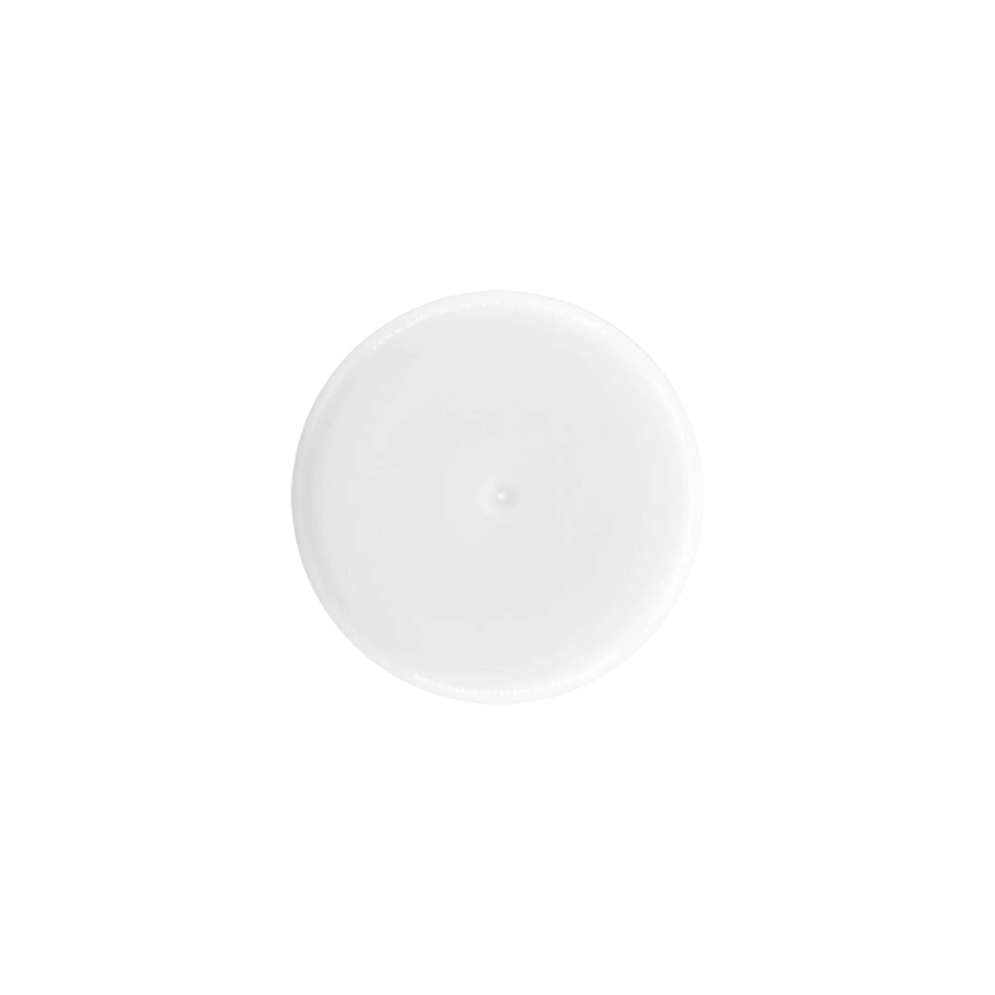 Kapak, 50 ml roll-on şişe için, PP plastik, beyaz, ağız için: vidalı kapak Kapak, 50 ml roll-on şişe için, PP plastik, beyaz, ağız için: vidalı kapak