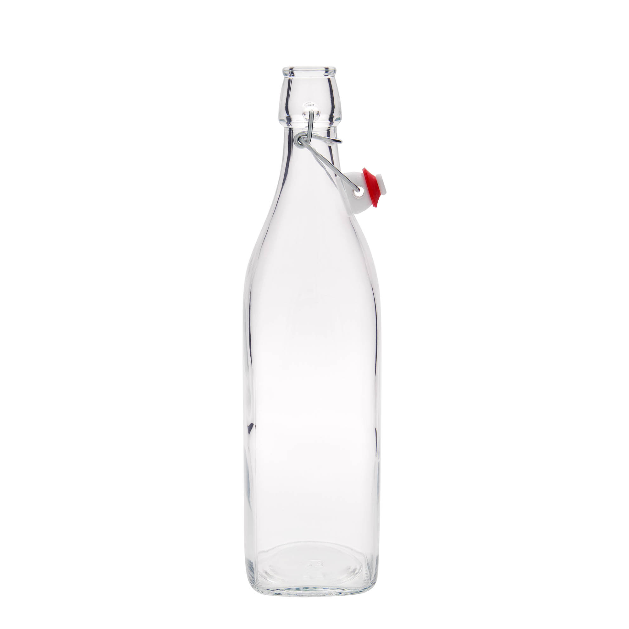 1.000 ml cam şişe 'Swing, kare, ağız: mandallı kapak