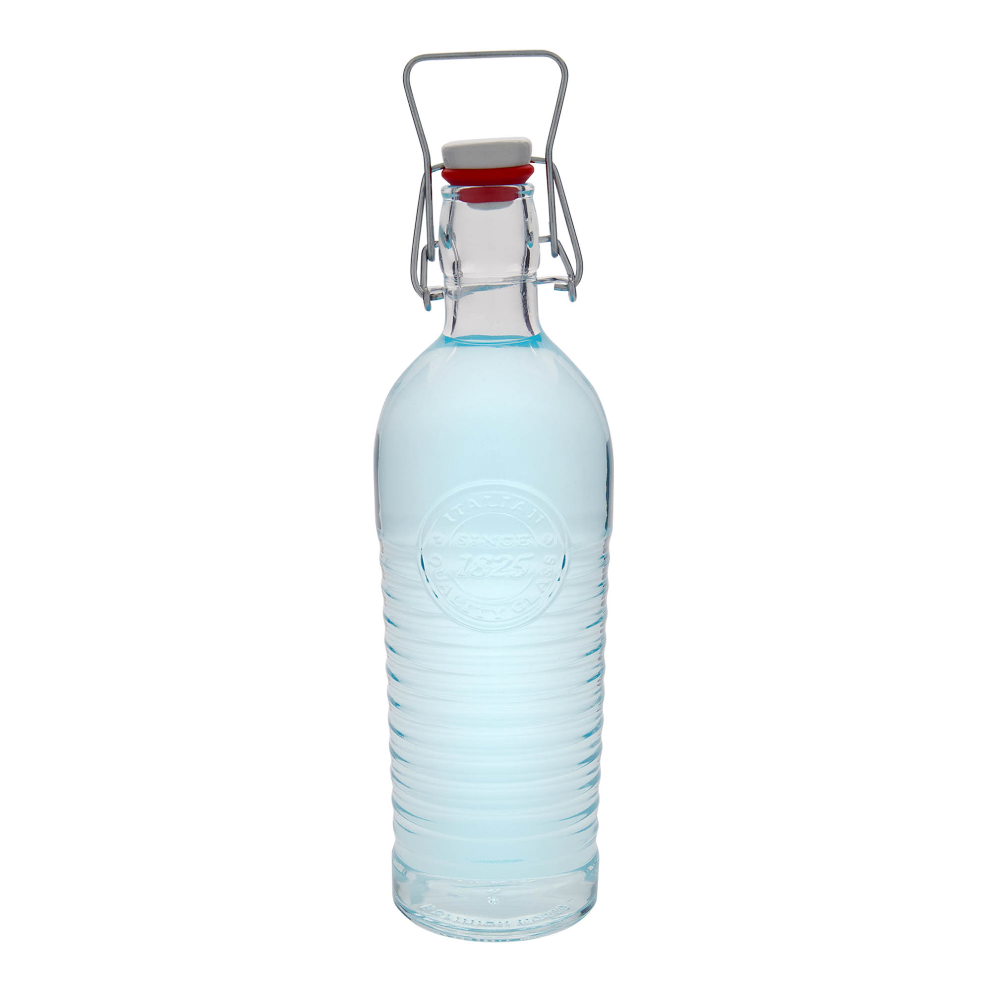 1.200 ml Cam şişe 'Officina 1825', Ağız: Mandallı kapak