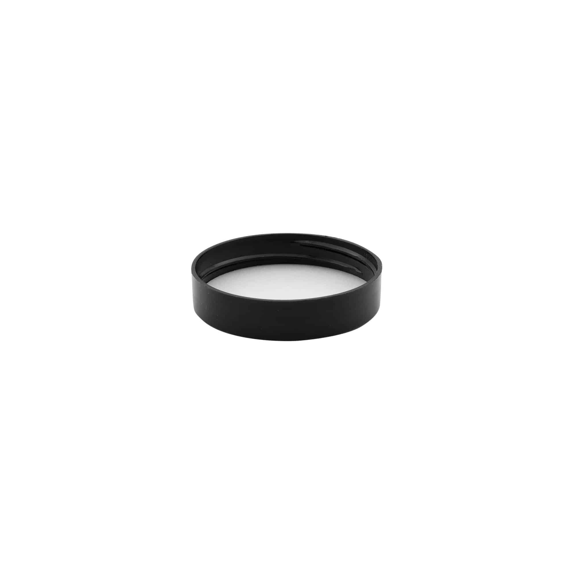 Vida kapak, PP plastik, siyah, ağız çapı için: 48/400