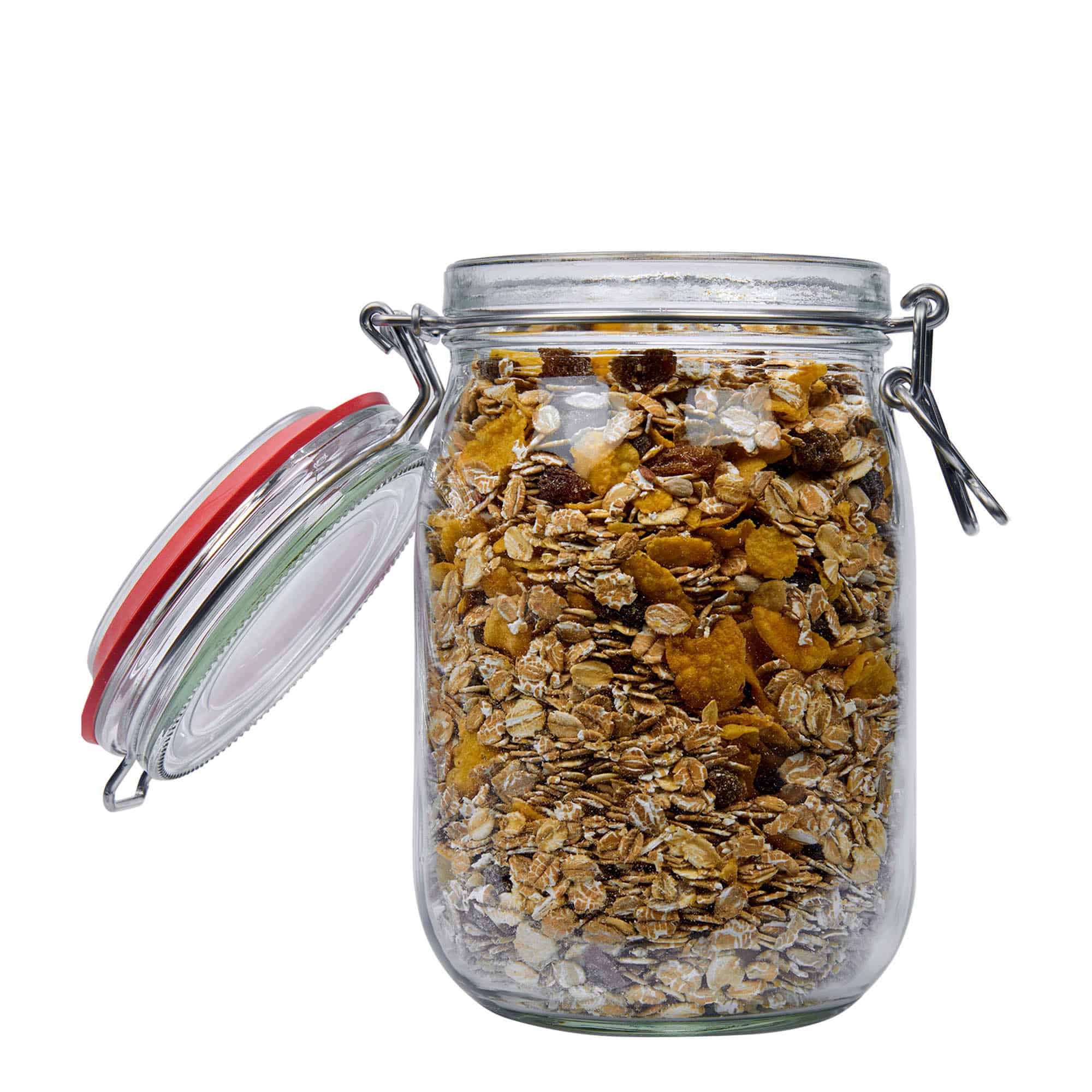 1.140 ml Tel mandallı kavanoz #, Ağız: Tel mandal kapak