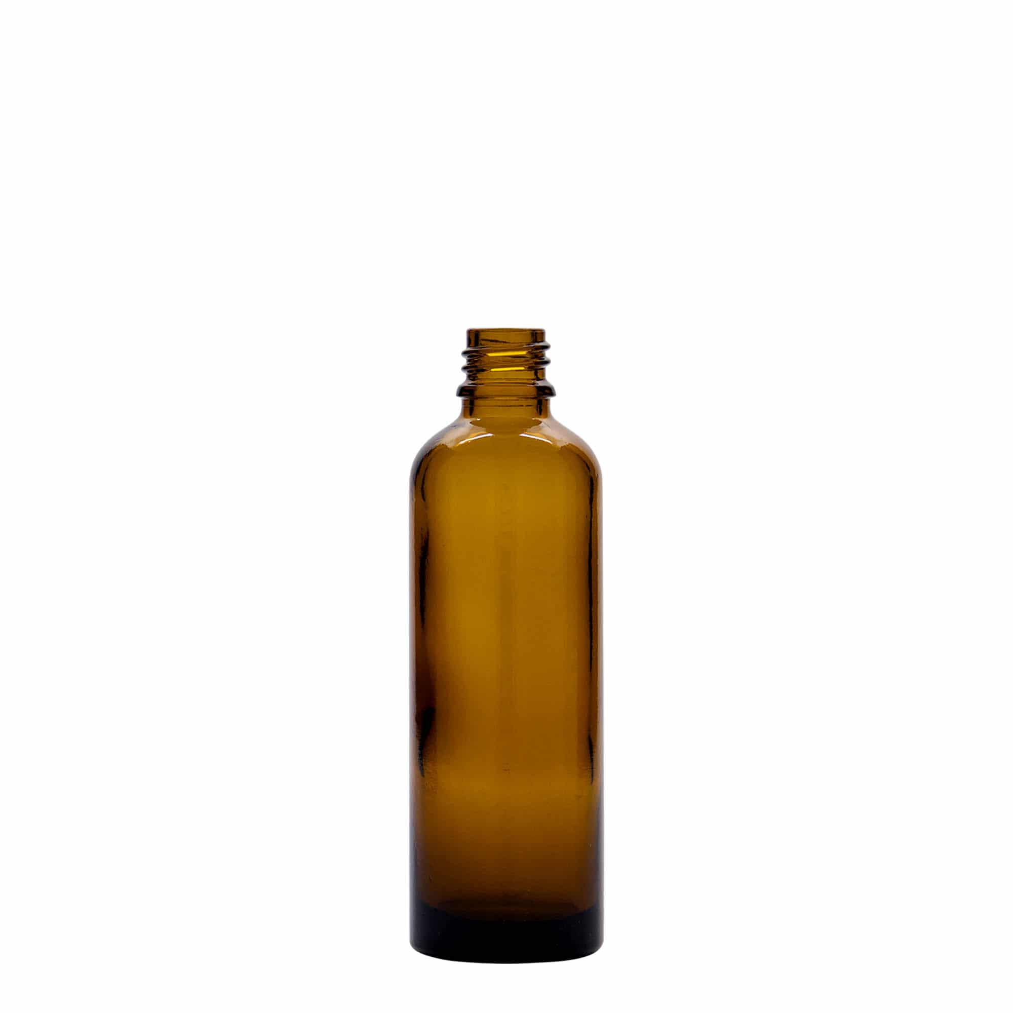 75 ml tıbbi şişe, cam, kahverengi, ağız: DIN 18 75 ml tıbbi şişe, cam, kahverengi, ağız: DIN 18