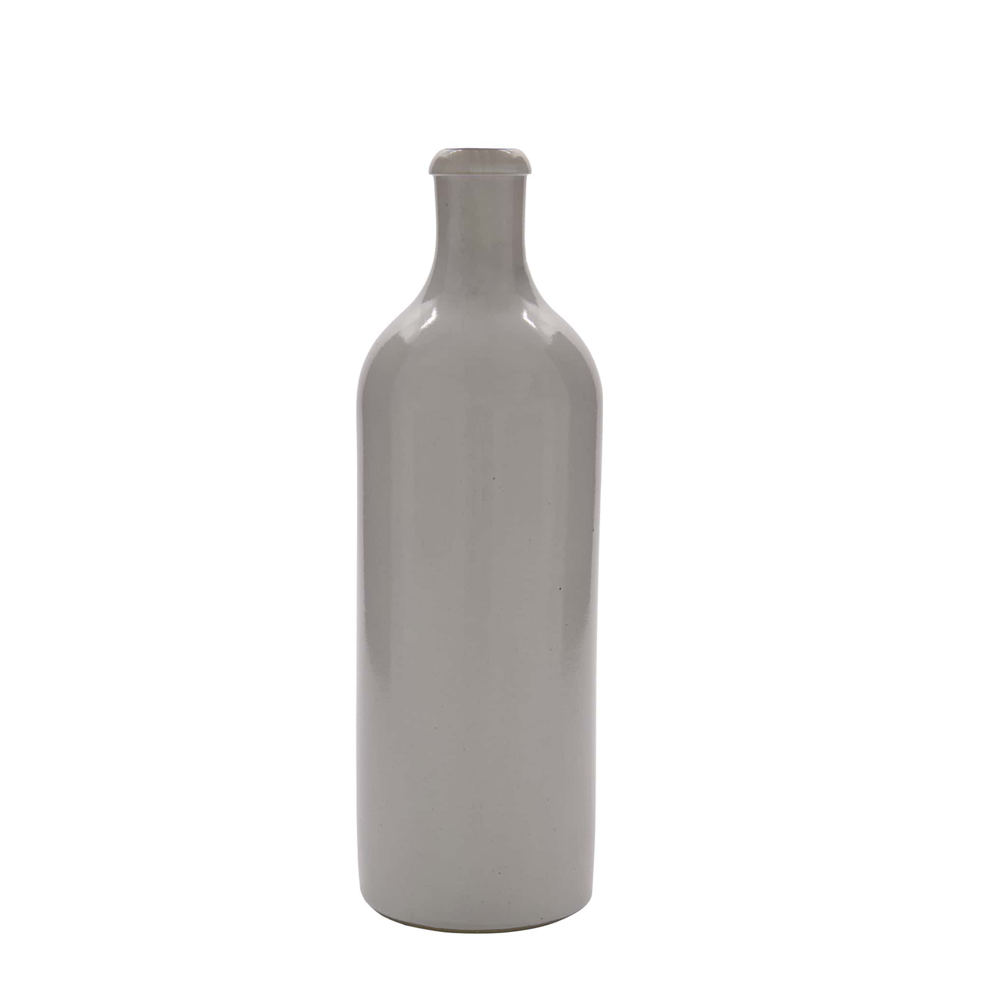 750 ml toprak testi, taş seramik, beyaz, ağız: mandallı kapak 750 ml toprak testi, taş seramik, beyaz, ağız: mandallı kapak