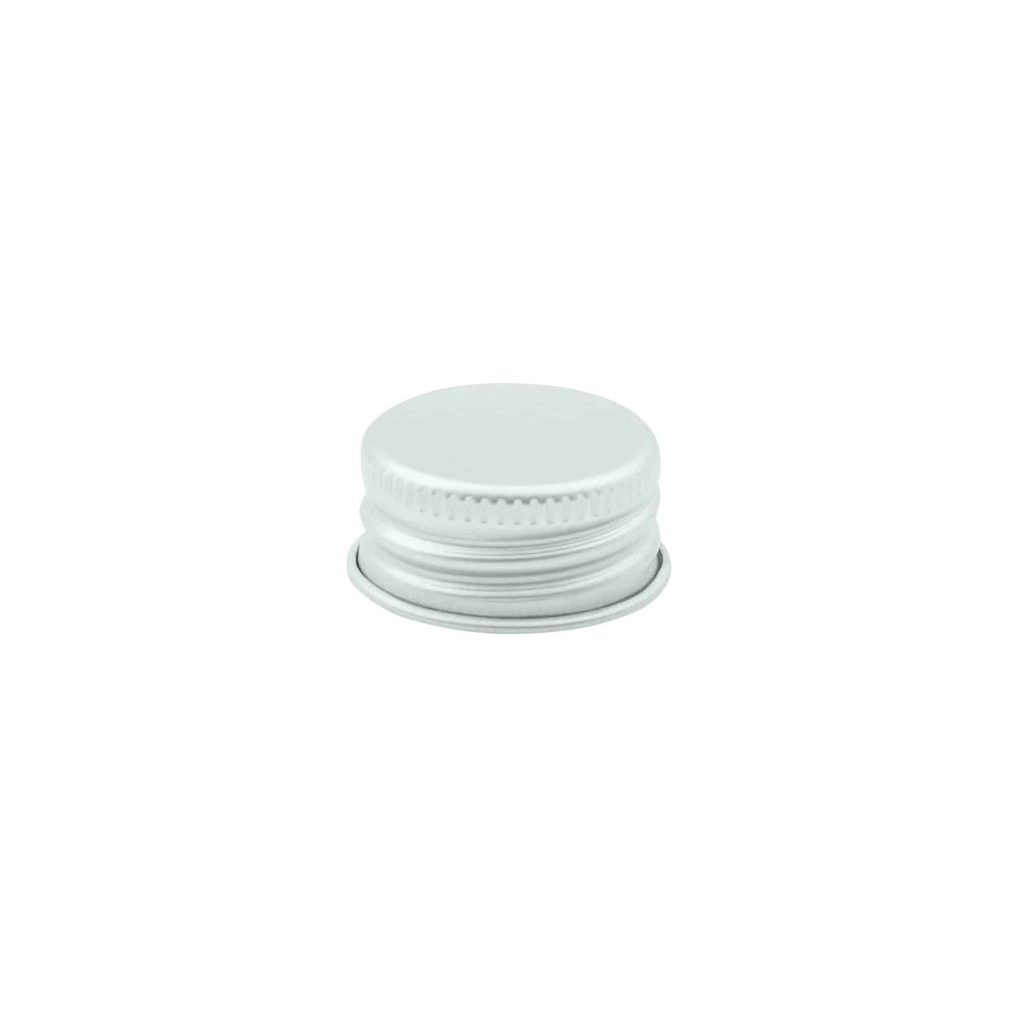 Vida kapak, metal, gümüş, ağız çapı için: 24/410 Vida kapak, metal, gümüş, ağız çapı için: 24/410