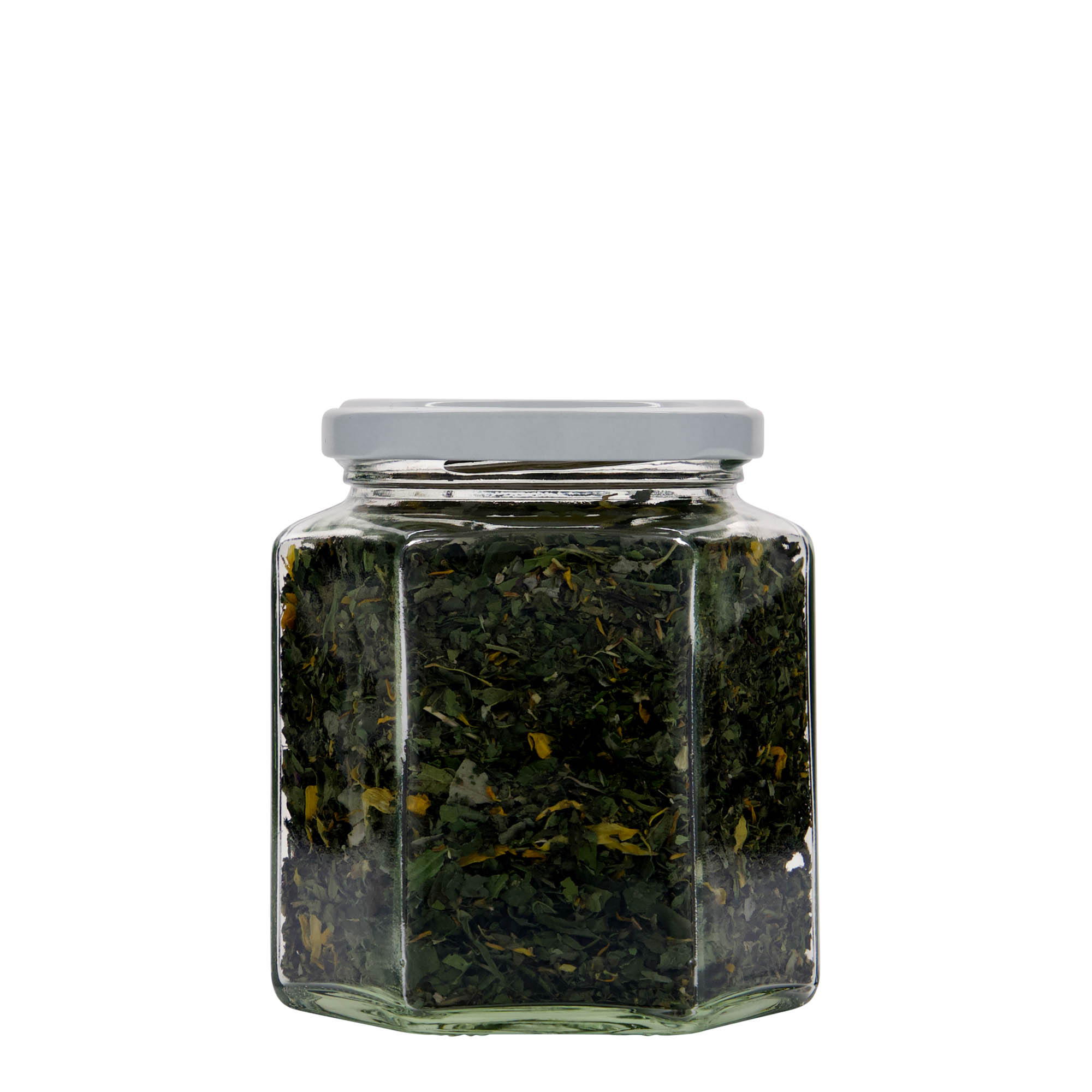 390 ml altıgen cam, ağız: Twist-Off (TO 70)