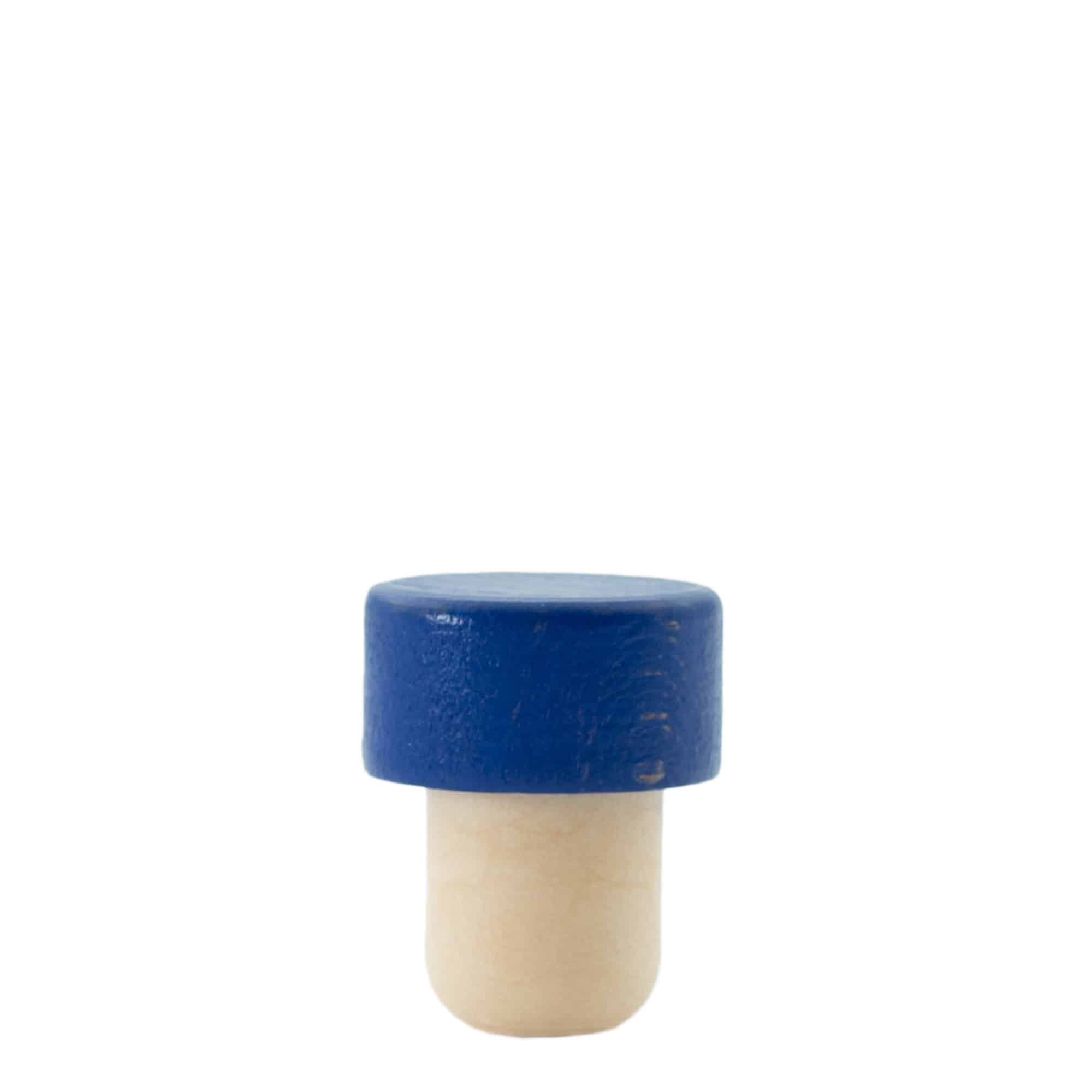 Sap mantarı 19 mm, Ahşap/Plastik, mavi, ağız için: Mantar