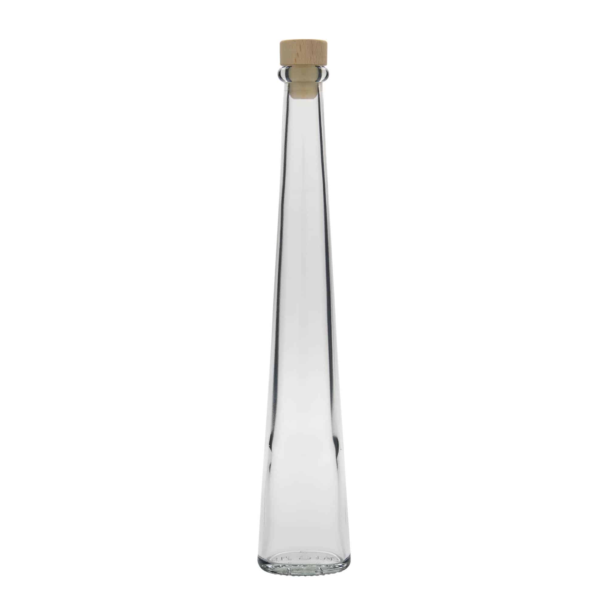 200 ml cam şişe 'Dama Ovale', oval, ağız: mantar