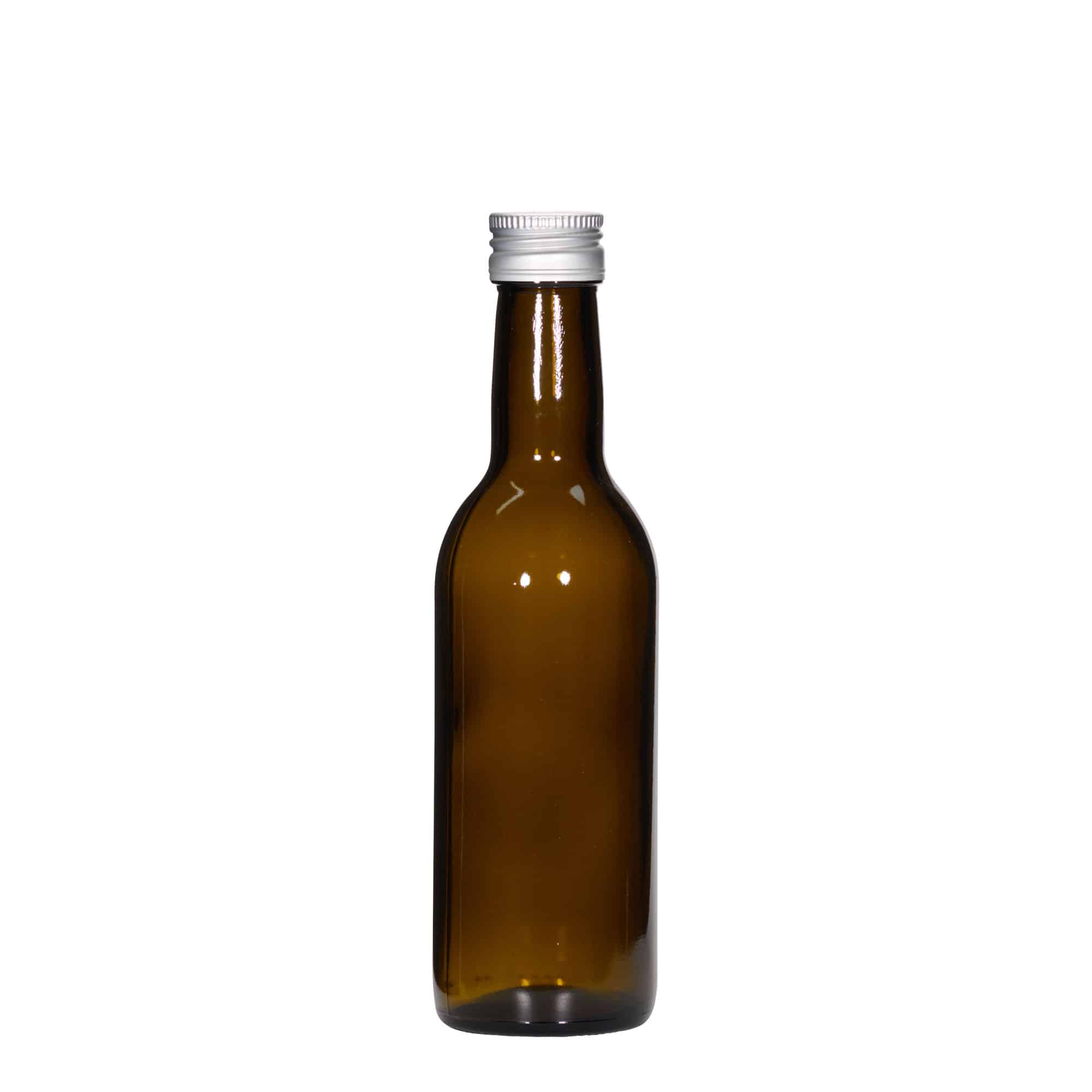 250 ml Cam Şişe 'Bordeaux', antik yeşil, Ağız: PP 28