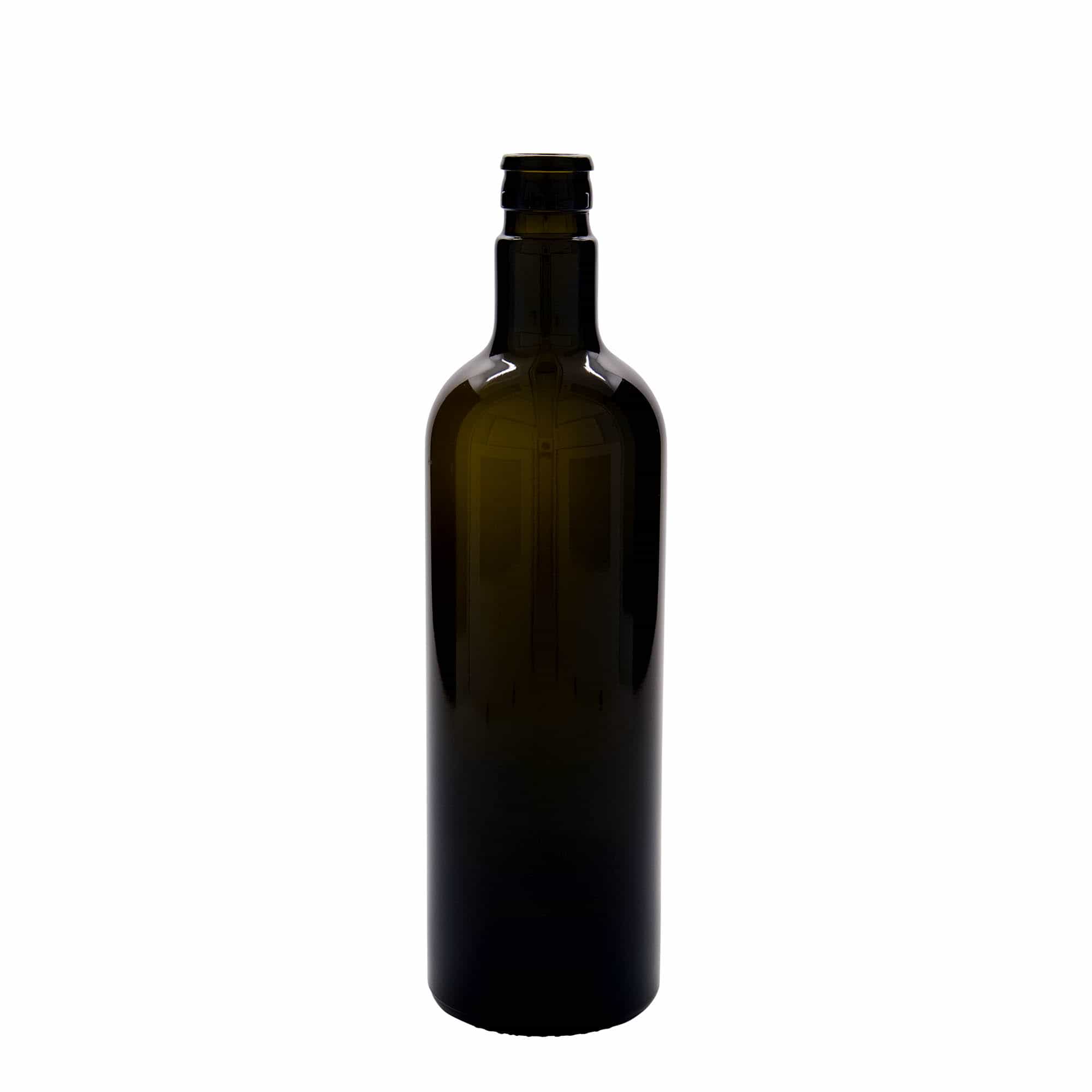 750 ml Sirke/Yağ Şişesi 'Willy New', Cam, Antik Yeşil, Ağız: DOP 750 ml Sirke/Yağ Şişesi 'Willy New', Cam, Antik Yeşil, Ağız: DOP