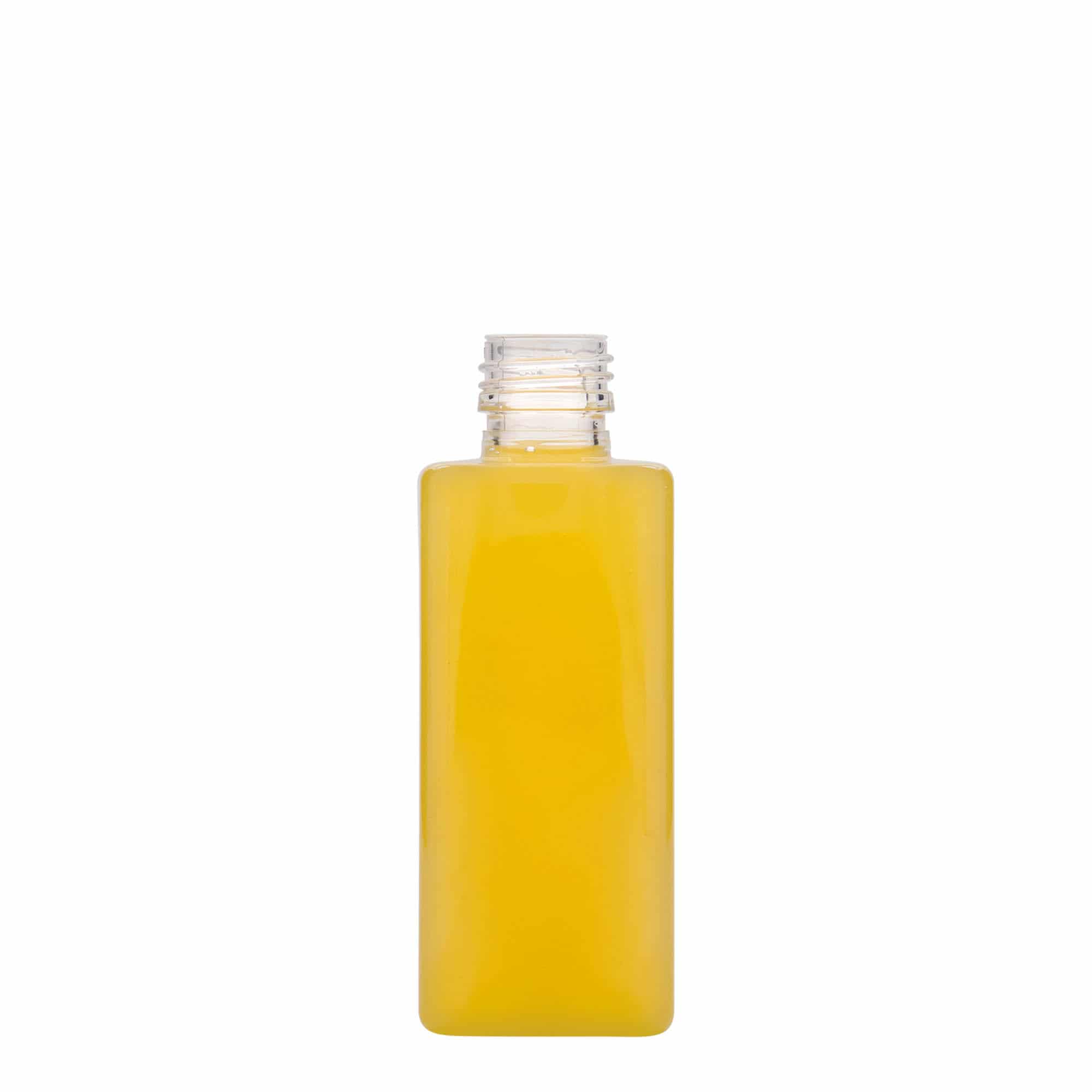 250 ml PET Şişe 'Karl', kare, plastik, ağız: PP 28