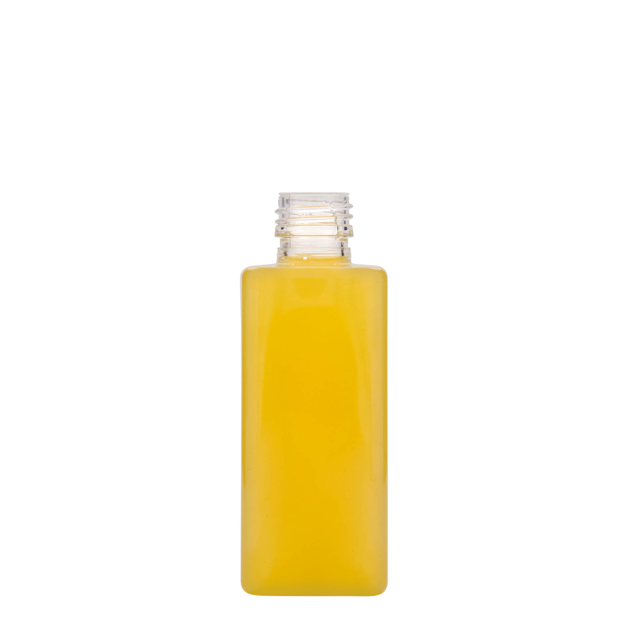 250 ml PET Şişe 'Karl', kare, plastik, ağız: PP 28