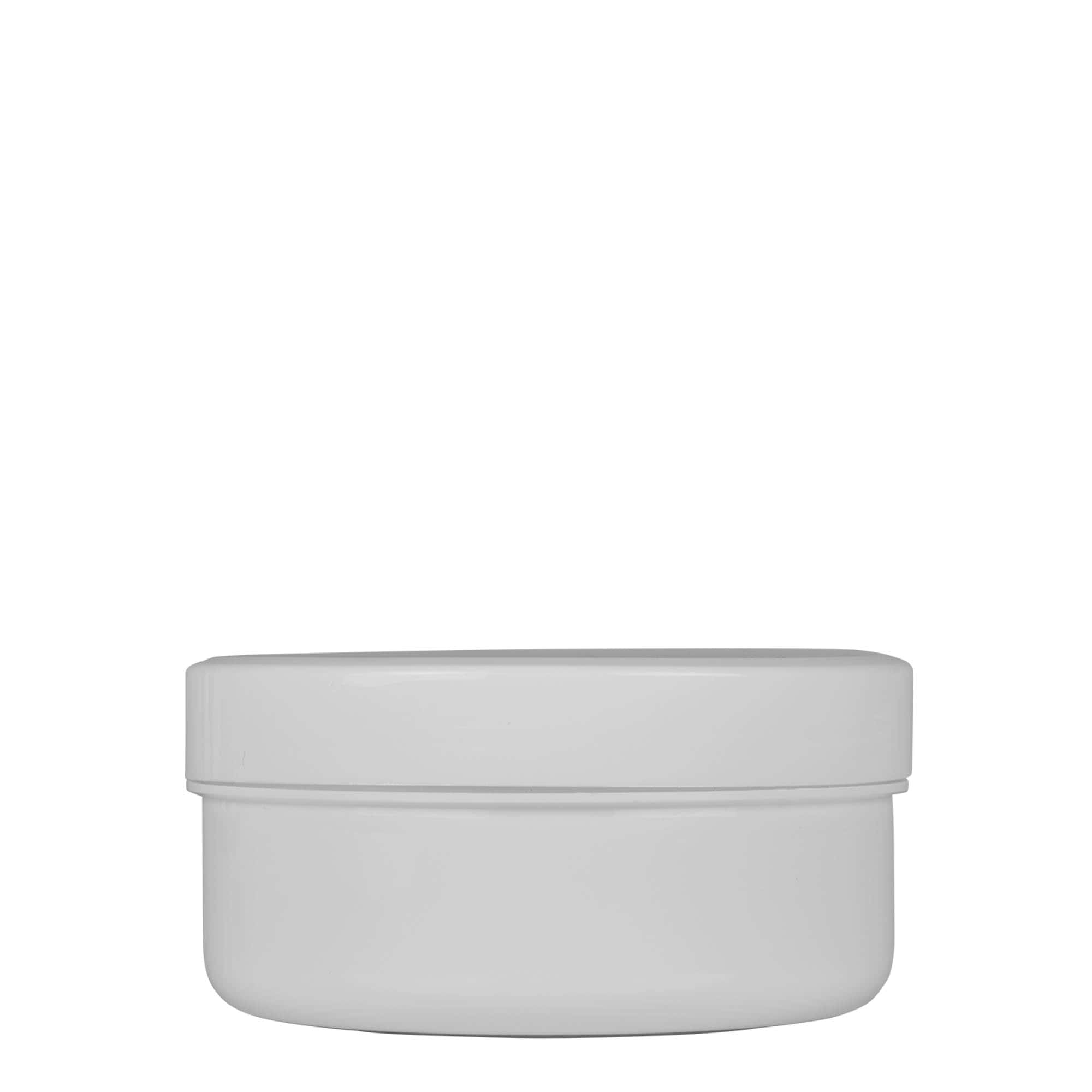 250 ml plastik kutu 'White Line', PP, beyaz, ağzı: vida kapağı