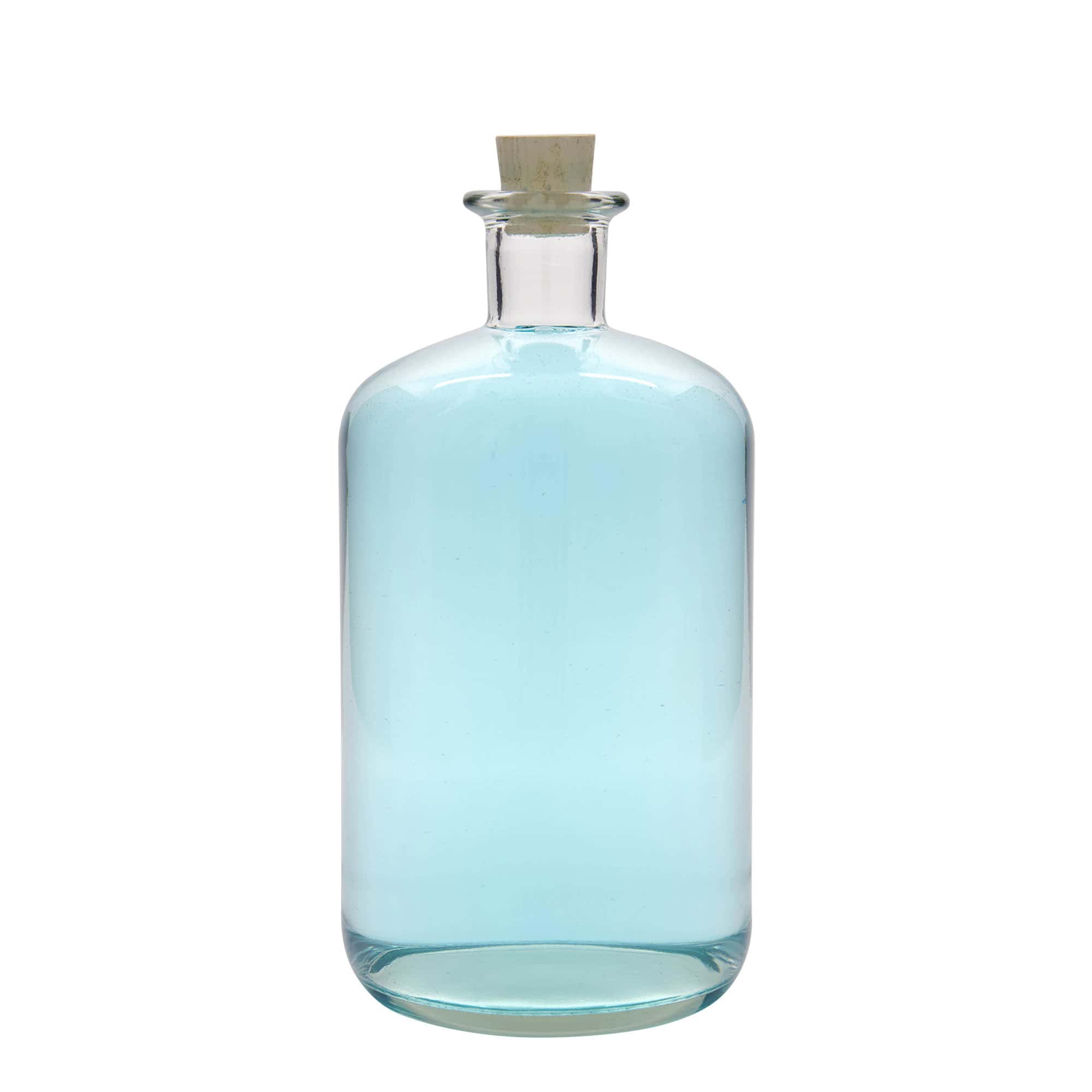 1.500 ml Eczacı Cam Şişe, Ağız: Mantar