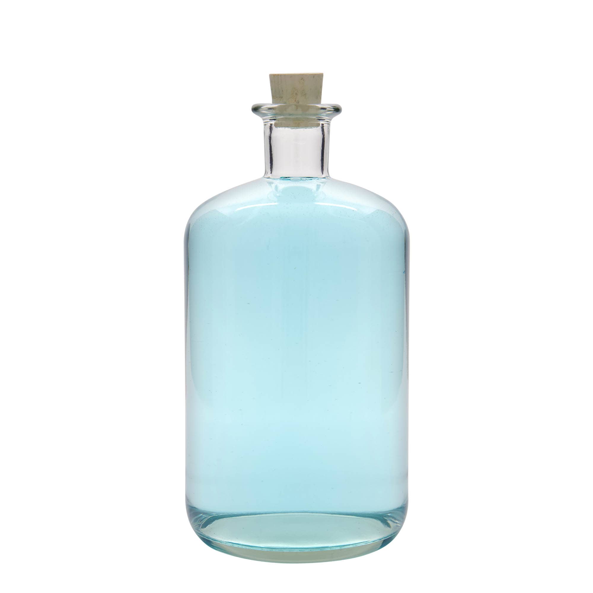 1.500 ml Eczacı Cam Şişe, Ağız: Mantar