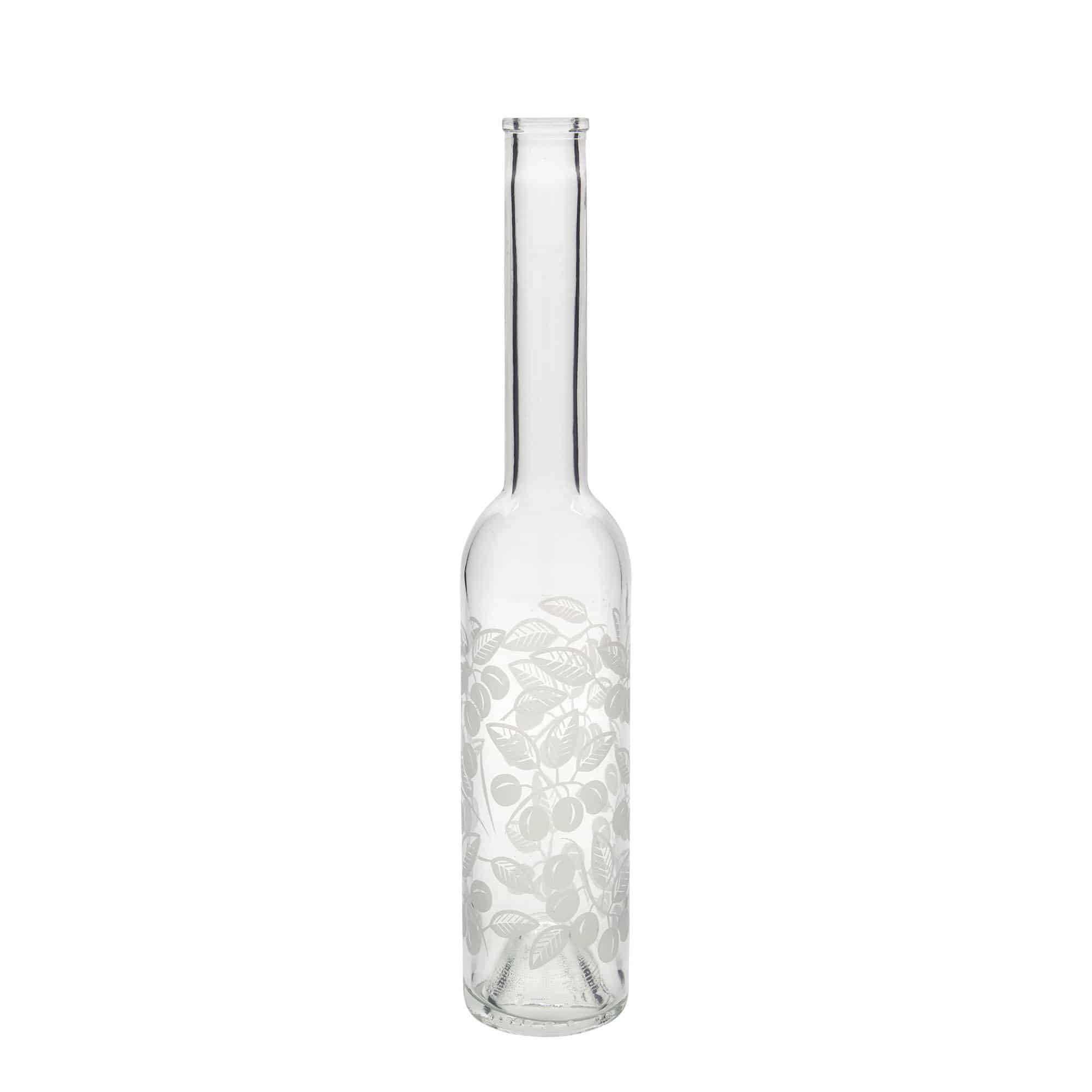 350 ml Cam şişe 'Opera', Motif: Mirabelle, Ağız: Mantar