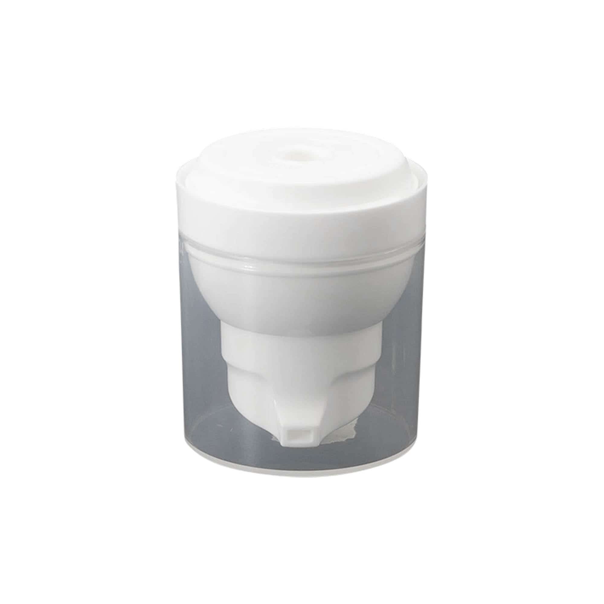 Airless Dispenser Pompa Kafası 'Mezzo', PP-Plastik, beyaz