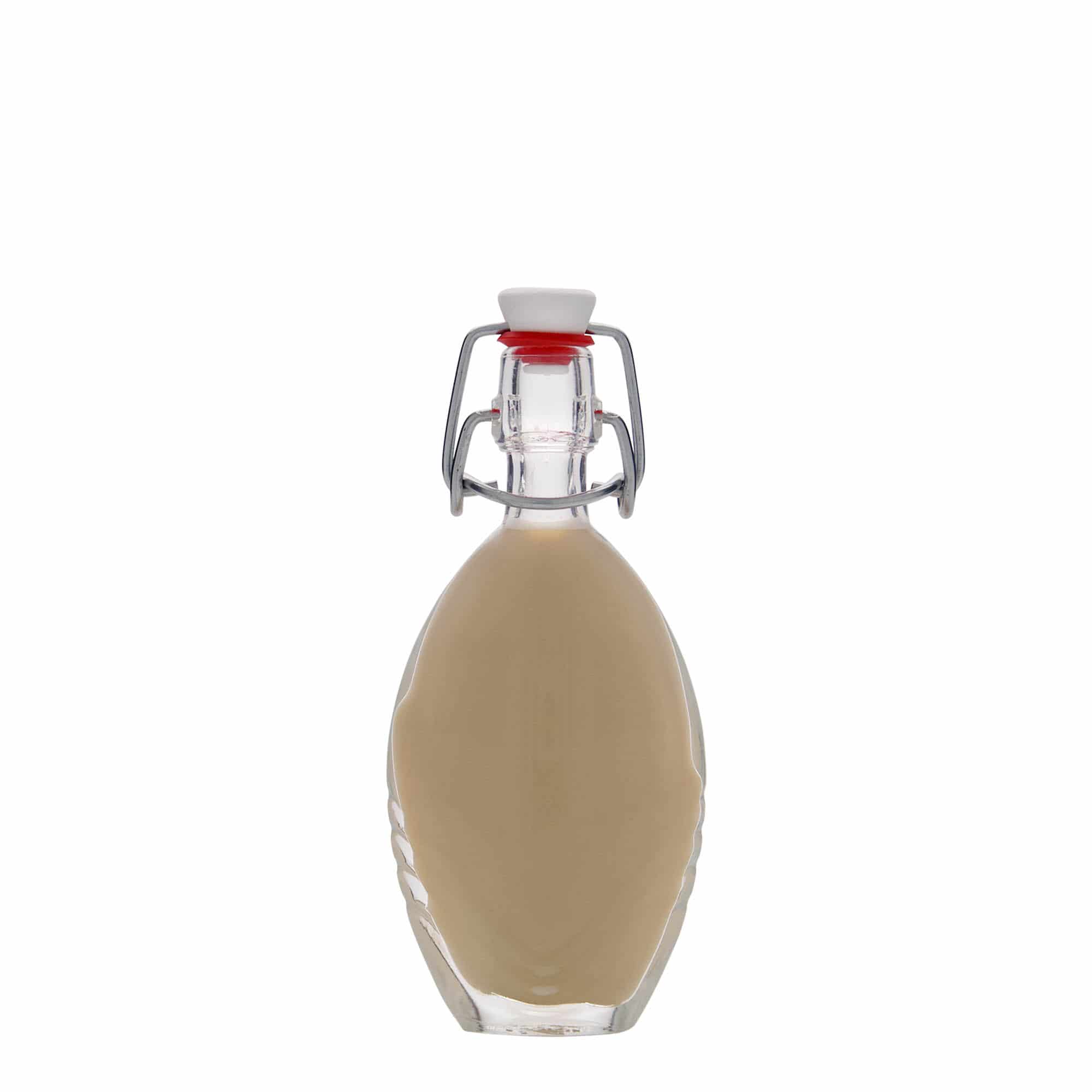 40 ml cam şişe 'Florence', oval, ağız: mandallı kapak