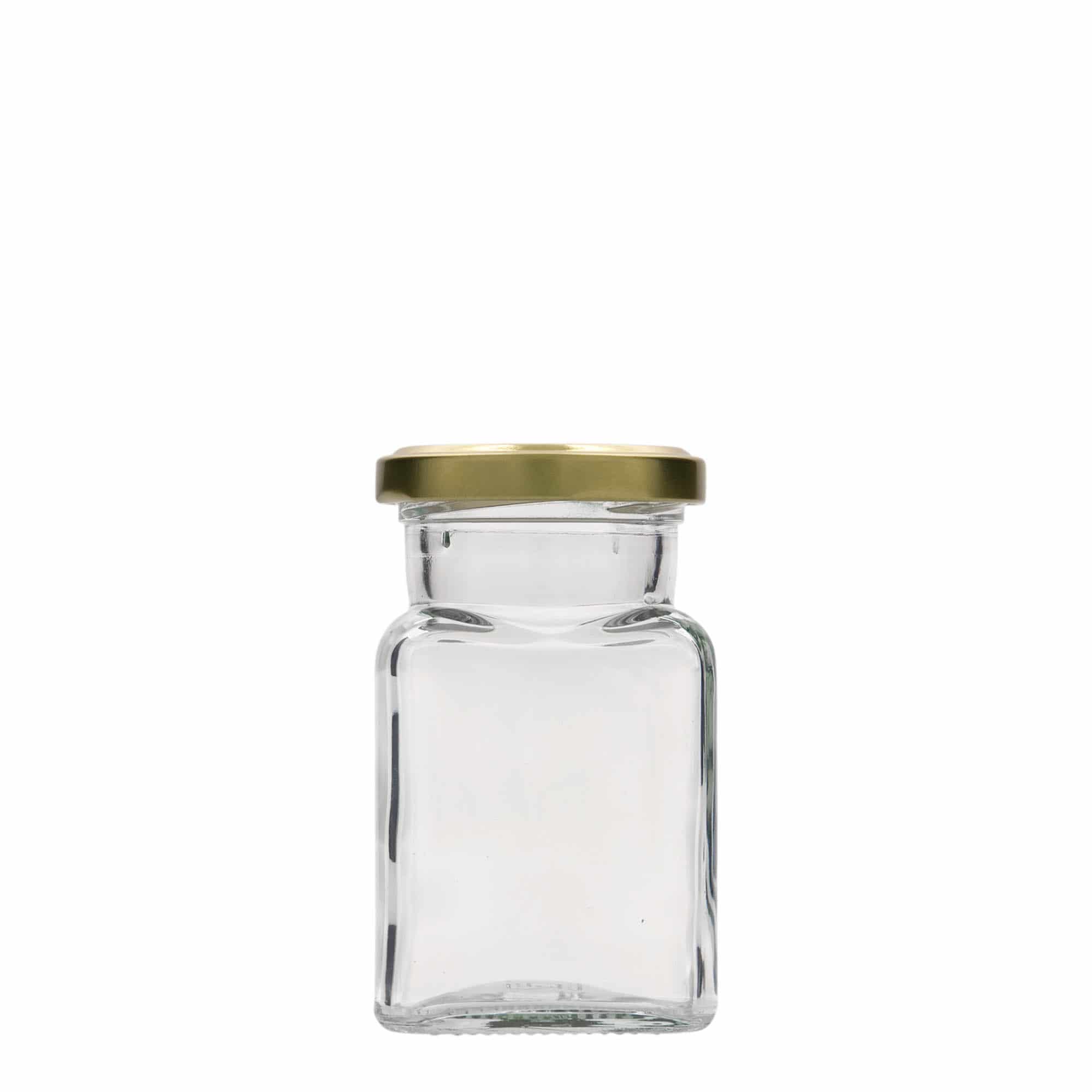 150 ml kare cam, ağız: vidalı kapak (TO 53)
