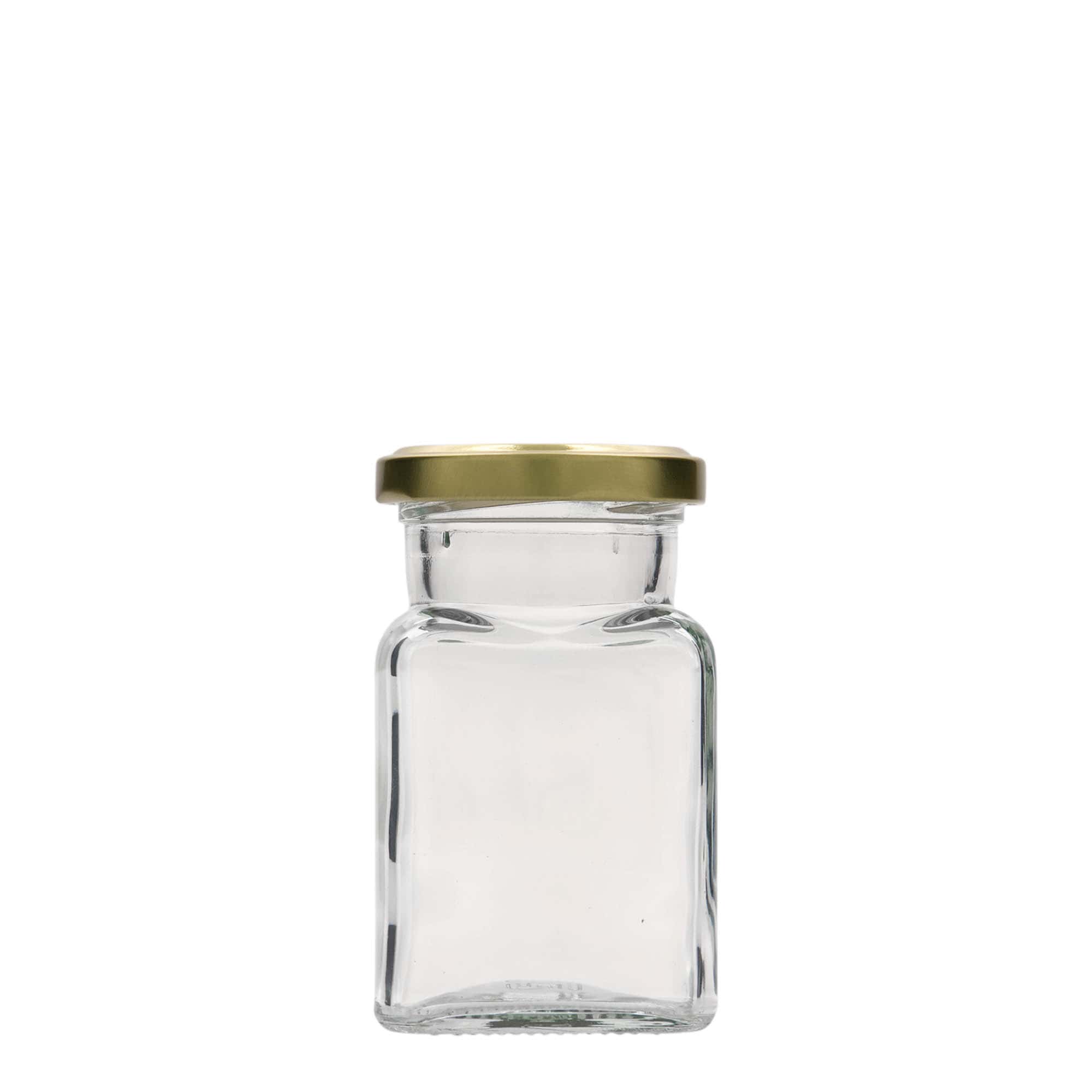 150 ml kare cam, ağız: vidalı kapak (TO 53)