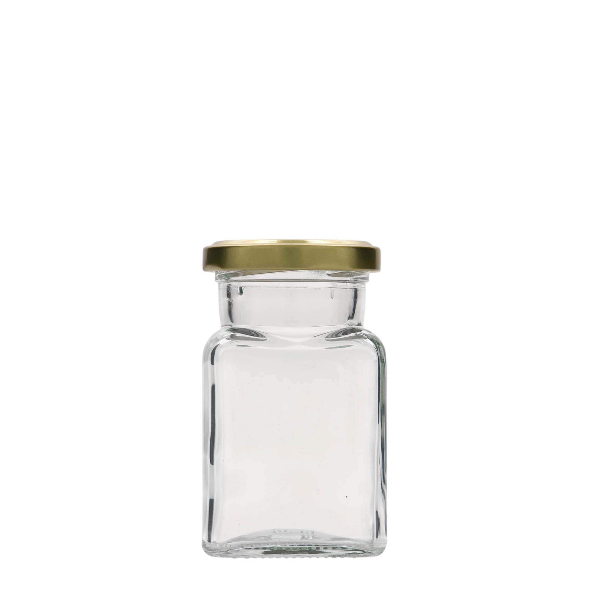 150 ml kare cam, ağız: vidalı kapak (TO 53)