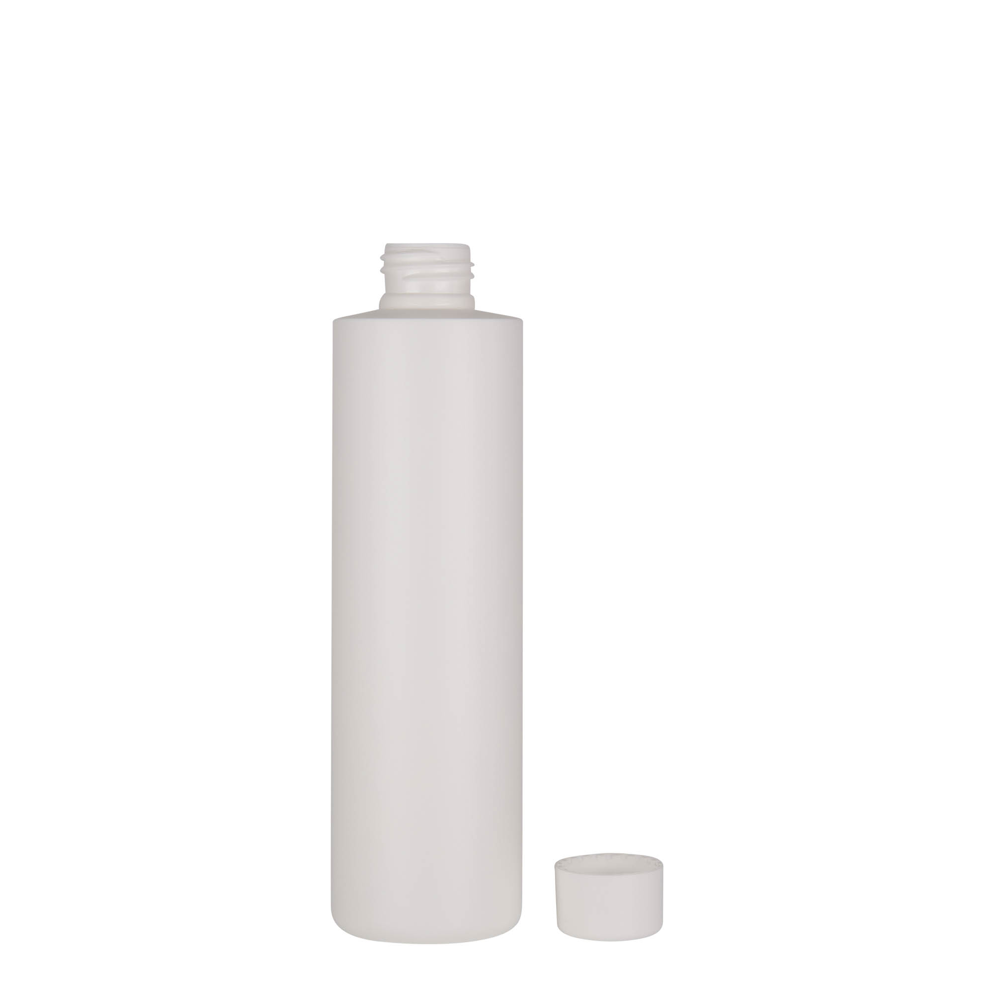 250 ml plastik şişe 'Pipe', Yeşil HDPE, beyaz, ağız: 24/410 250 ml plastik şişe 'Pipe', Yeşil HDPE, beyaz, ağız: 24/410