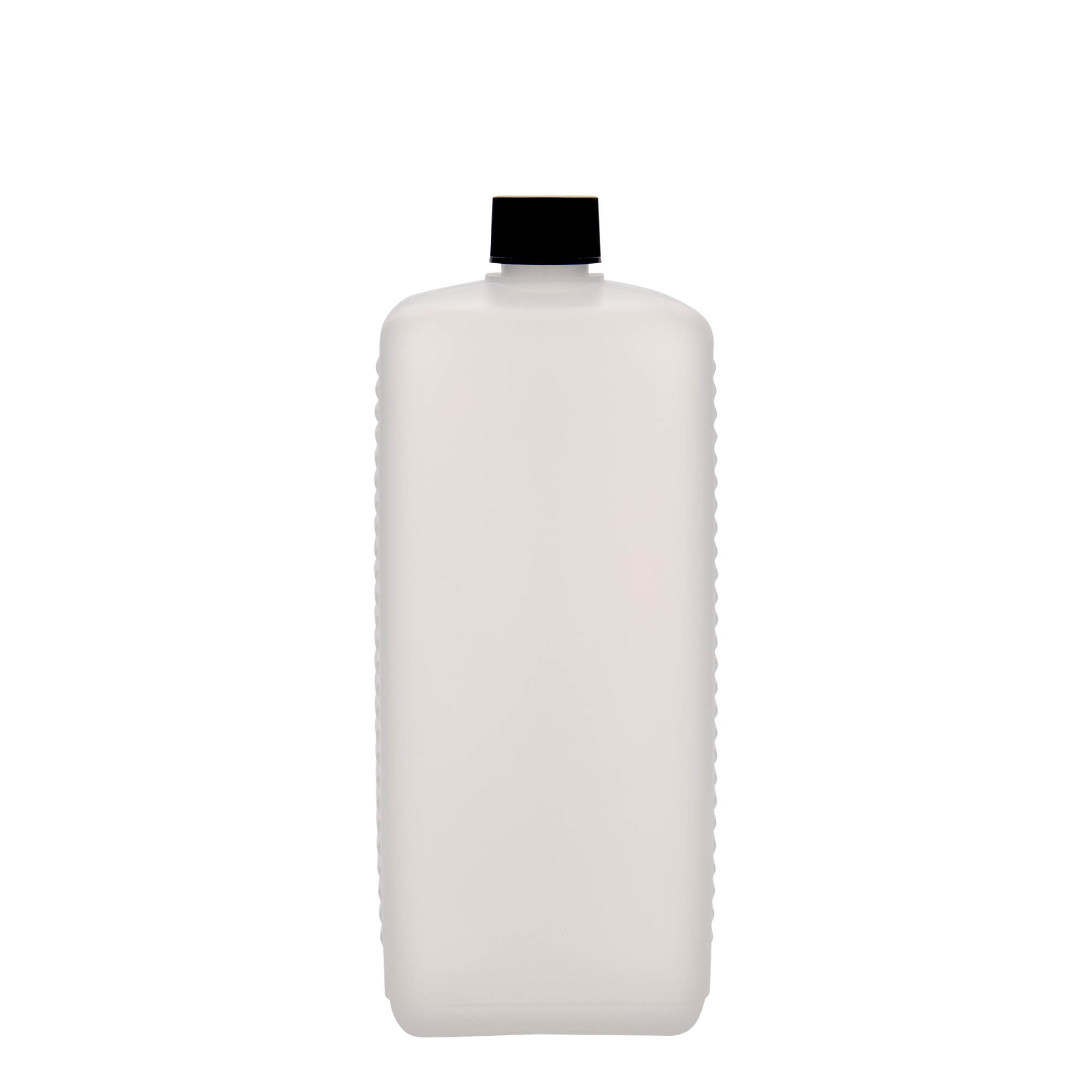1.000 ml Kanister şişe, dikdörtgen, HDPE plastik, doğal, ağız: DIN 25 EPE 1.000 ml Kanister şişe, dikdörtgen, HDPE plastik, doğal, ağız: DIN 25 EPE