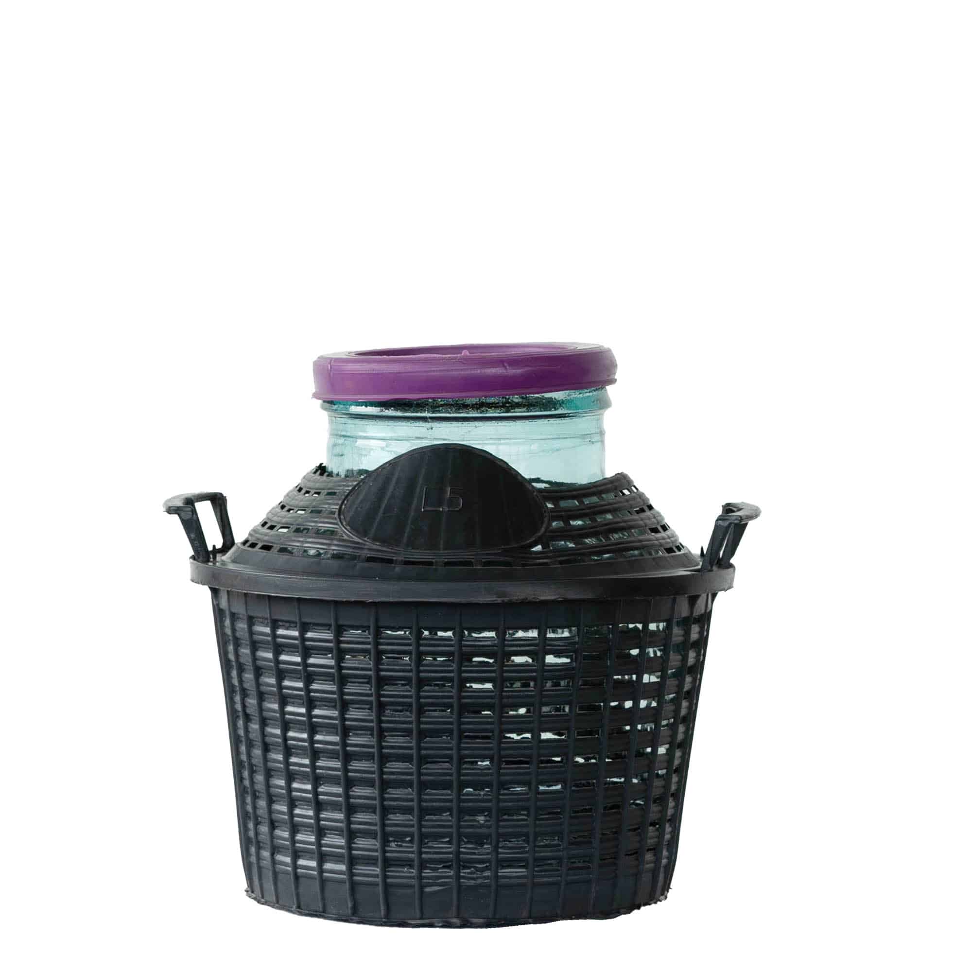 5 l Balon Şişe Geniş Ağız, Cam, Ağız: Kapaklı 5 l Balon Şişe Geniş Ağız, Cam, Ağız: Kapaklı
