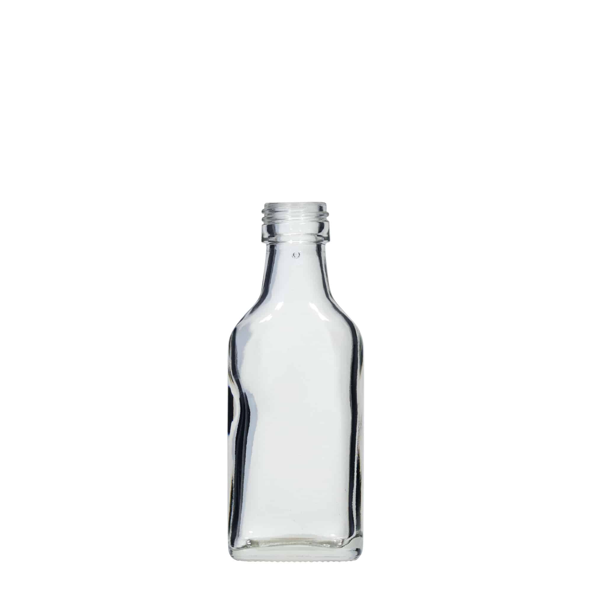 40 ml cep şişesi, dikdörtgen, ağız: PP 22