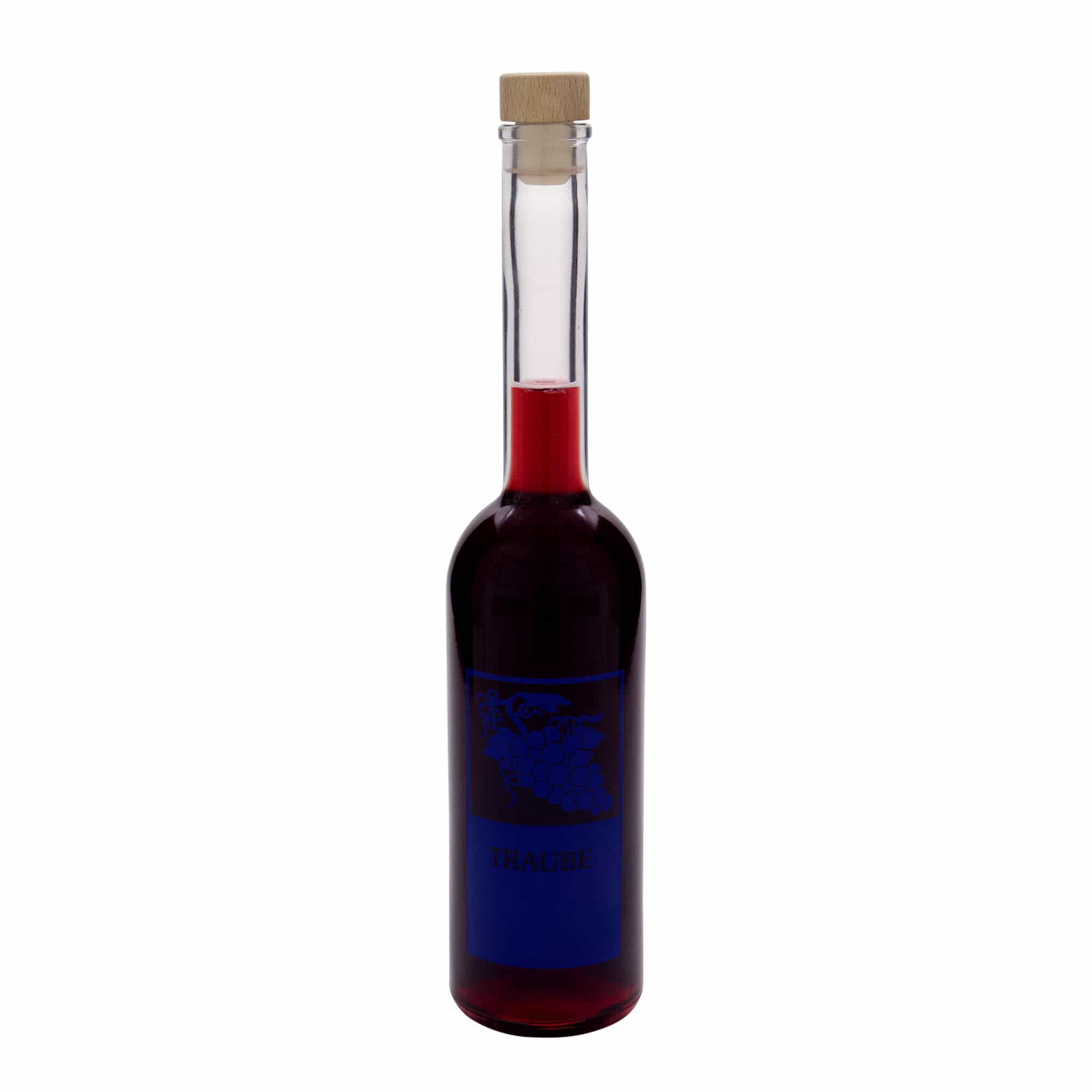 500 ml Cam Şişe 'Opera', Motif: Üzüm, Ağız: Mantar