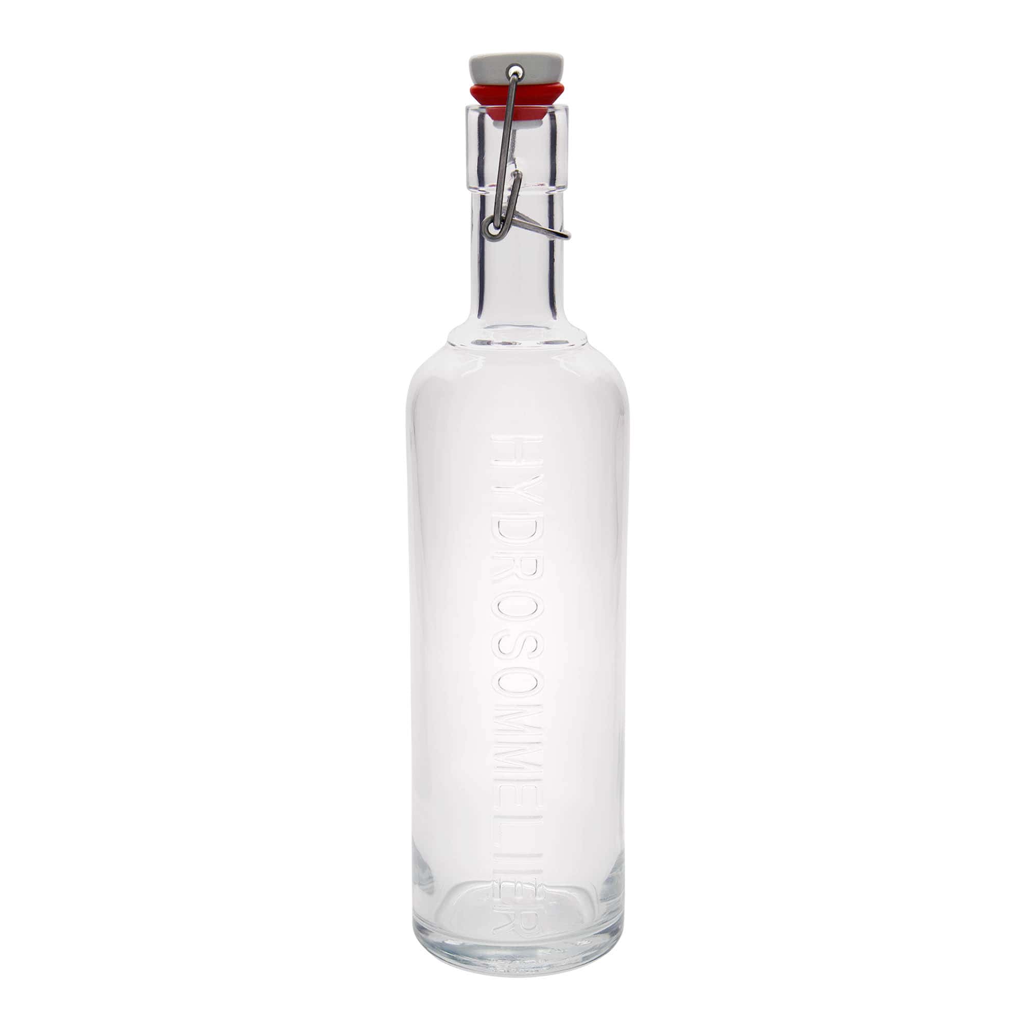 1.000 ml Cam şişe 'Optima Hydrosommelier', Ağız: Mandallı kapak