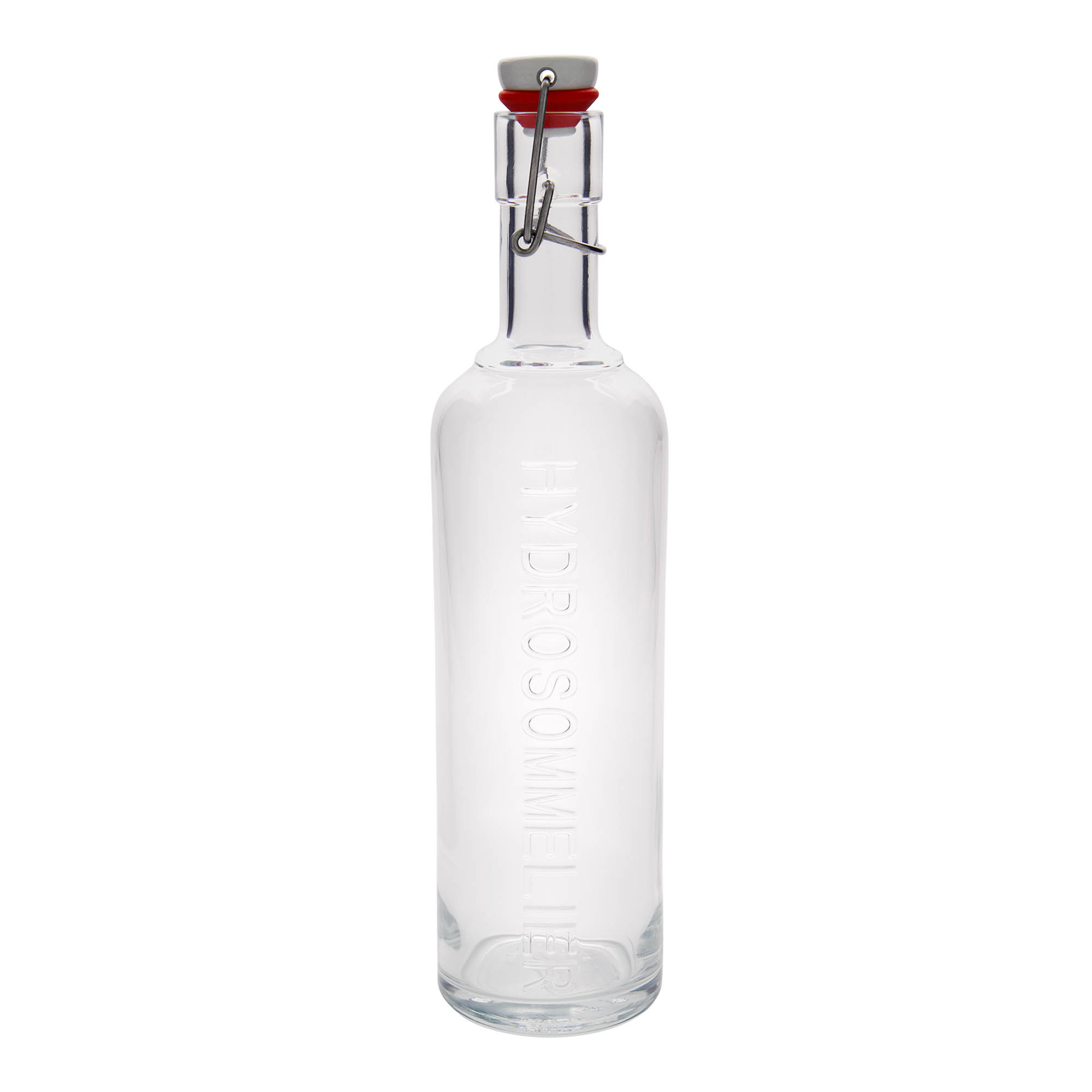 1.000 ml Cam şişe 'Optima Hydrosommelier', Ağız: Mandallı kapak