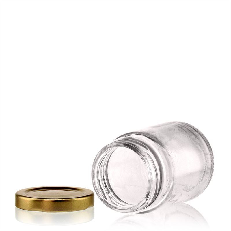 106 ml yüksek yuvarlak cam, ağız: Twist-Off (TO 48) 106 ml yüksek yuvarlak cam, ağız: Twist-Off (TO 48)