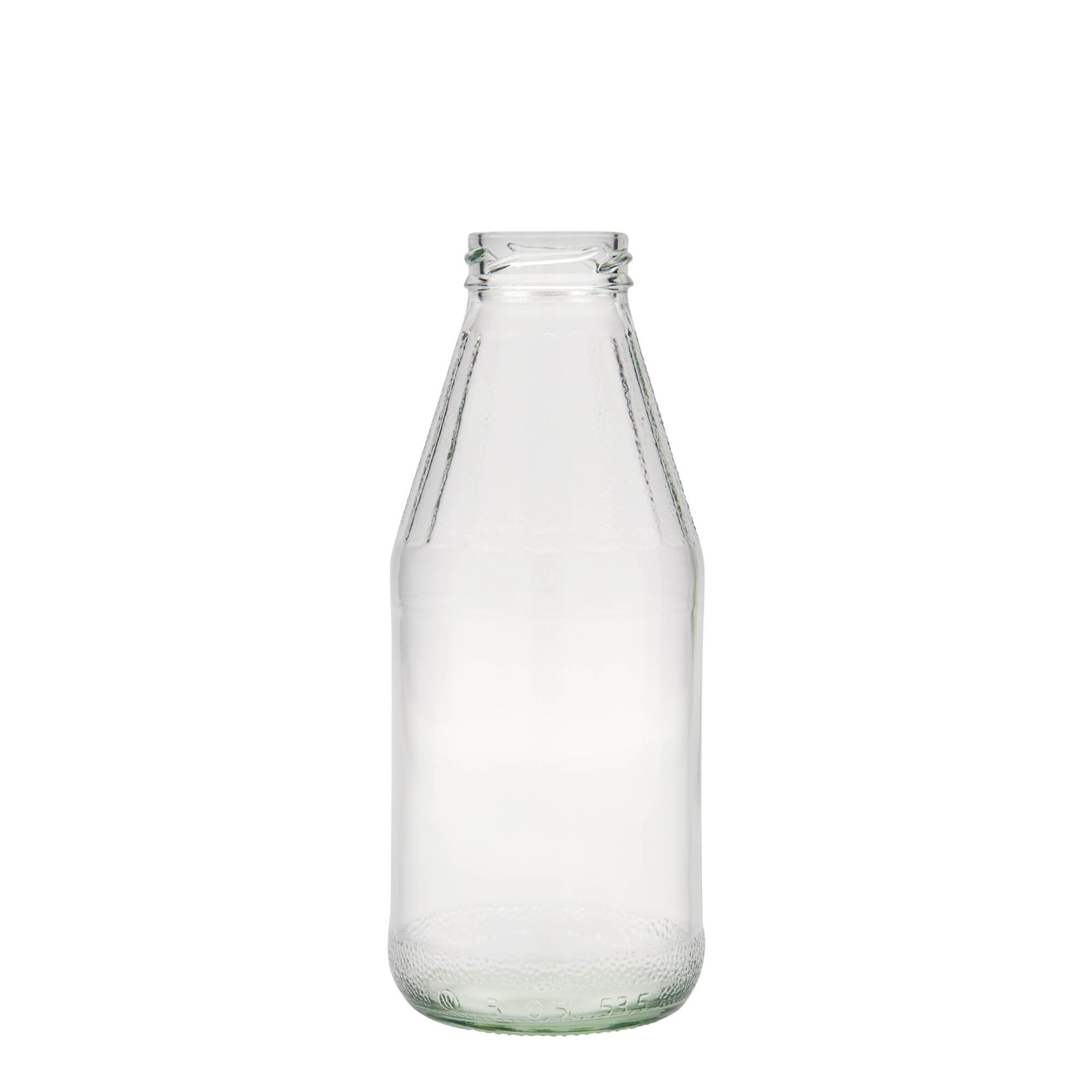 500 ml Geniş Ağızlı Evrensel Şişe, Cam, Ağız: Vidalı Kapak (TO 43)