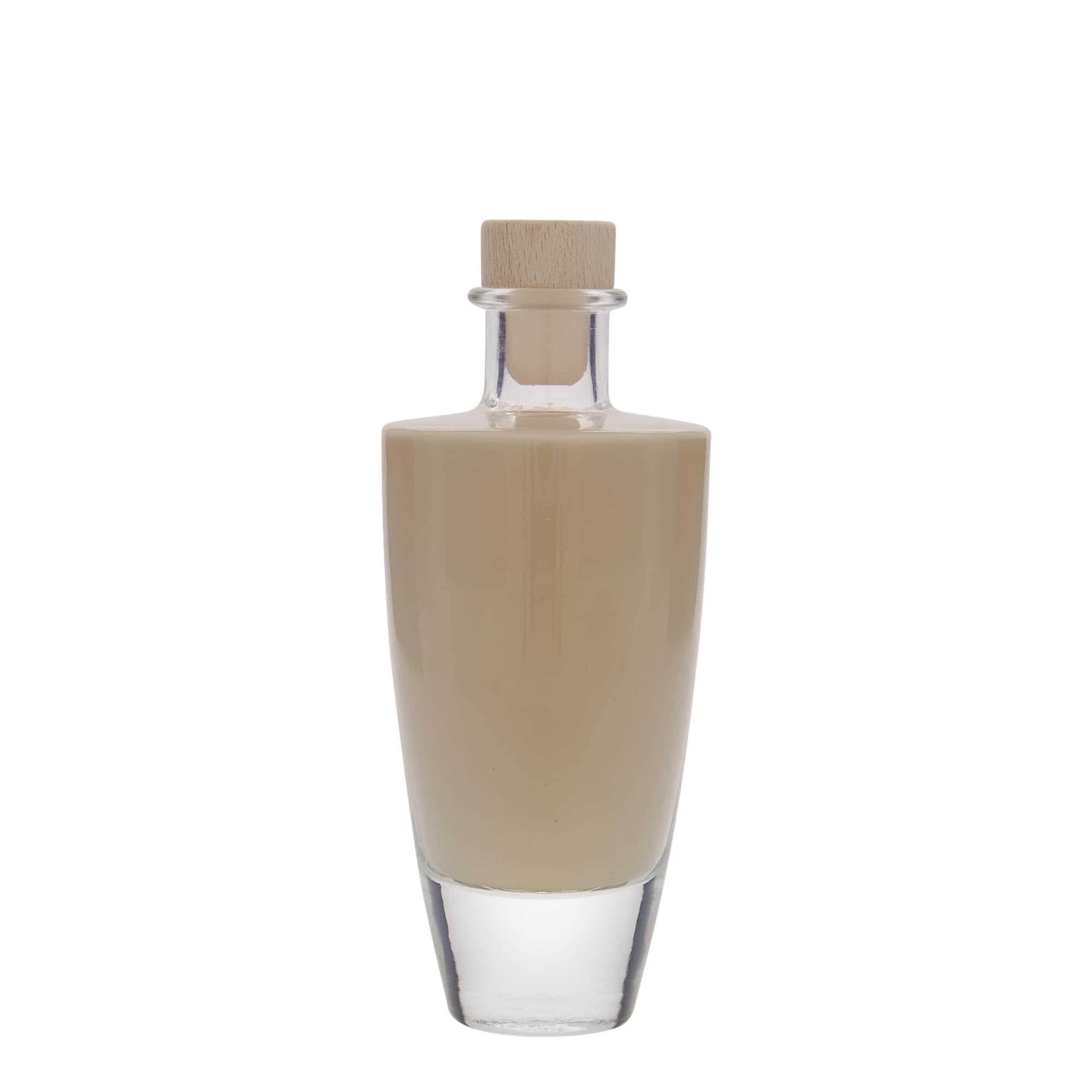 200 ml cam şişe 'Vanessa', oval, ağız: mantar