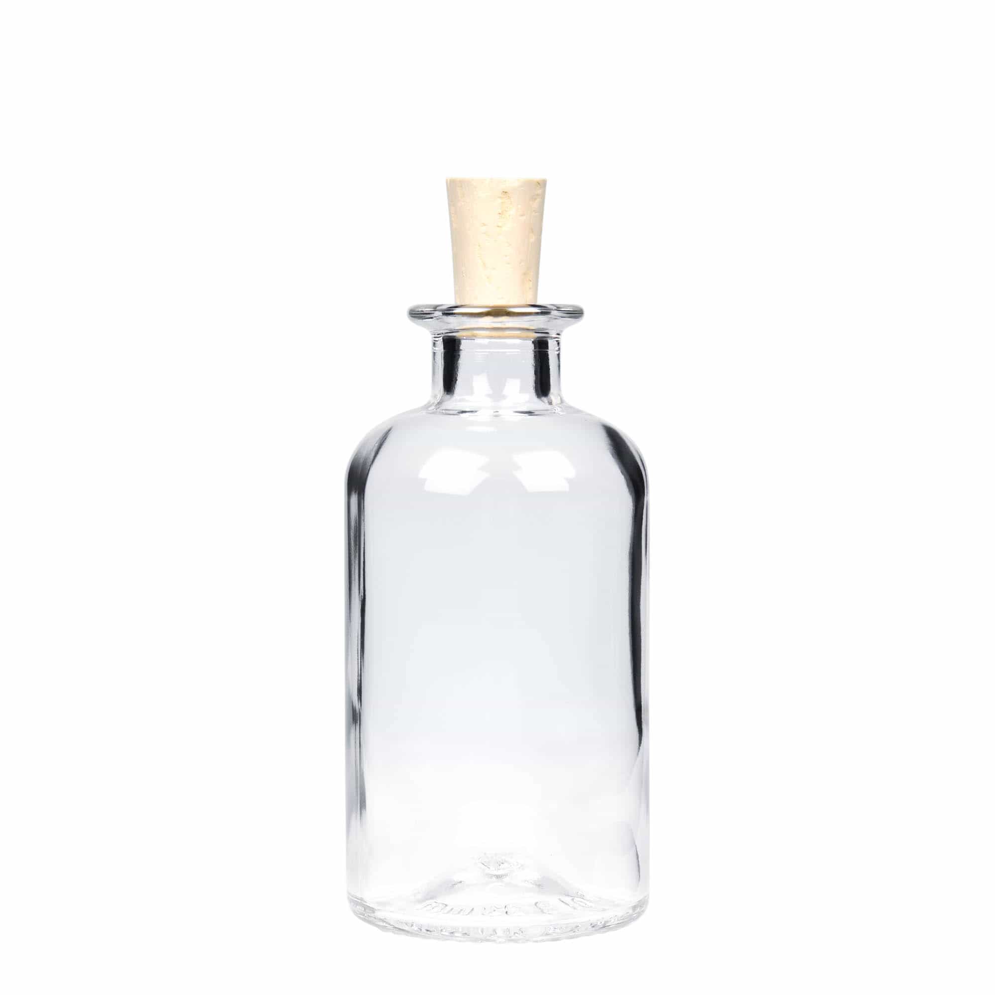 250 ml Cam Şişe Eczacı, Ağız: Mantar