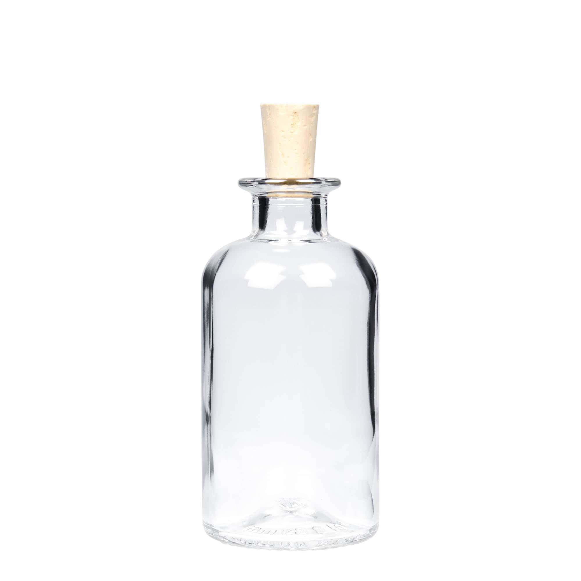 250 ml Cam Şişe Eczacı, Ağız: Mantar