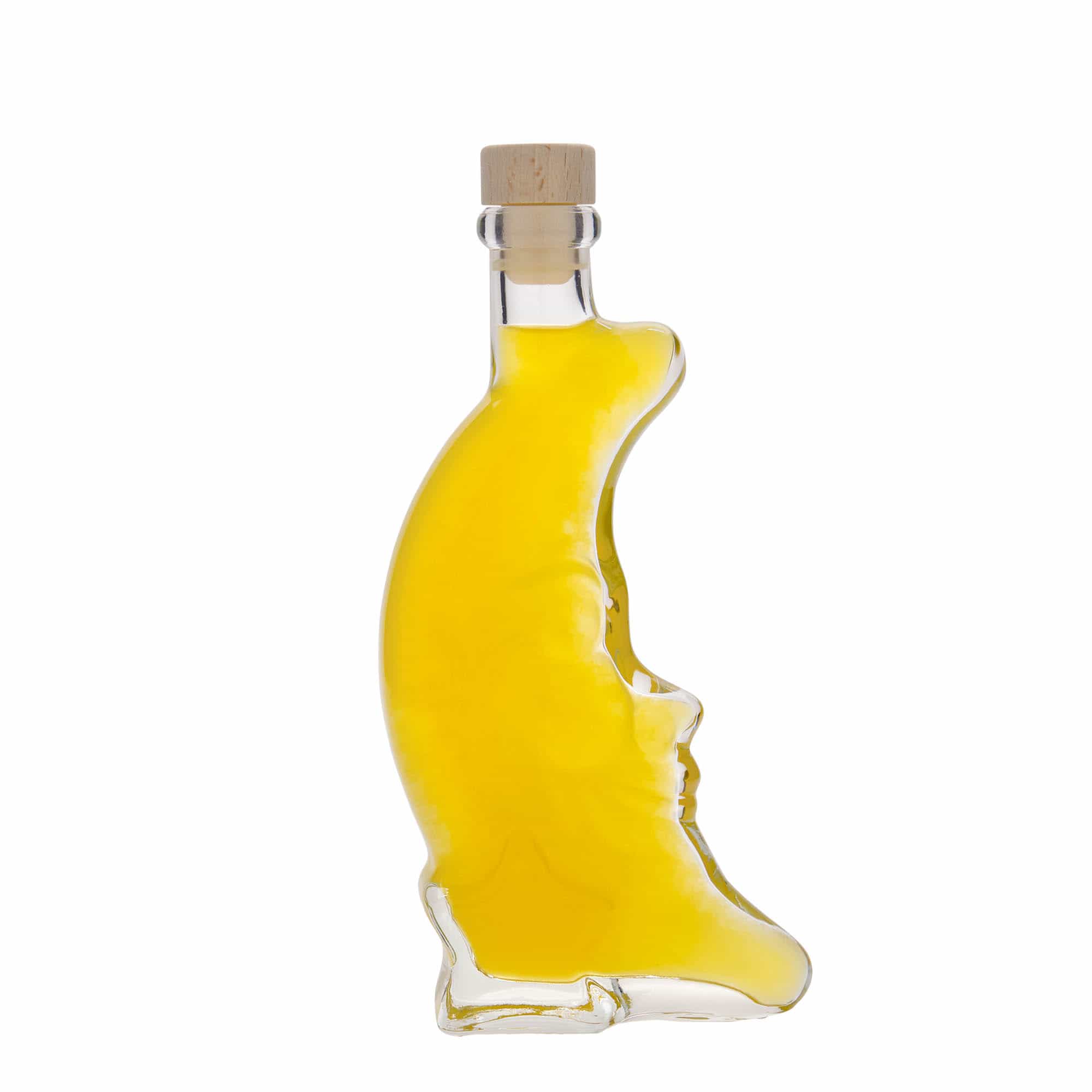 200 ml cam şişe 'Mond', ağız: mantar