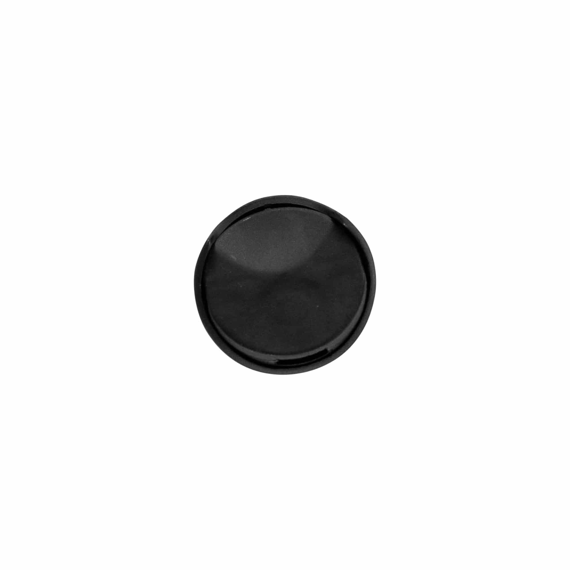 Vidalanabilir kapak Disc Top, PP plastik, siyah, ağız çapı: 24/410 Vidalanabilir kapak Disc Top, PP plastik, siyah, ağız çapı: 24/410