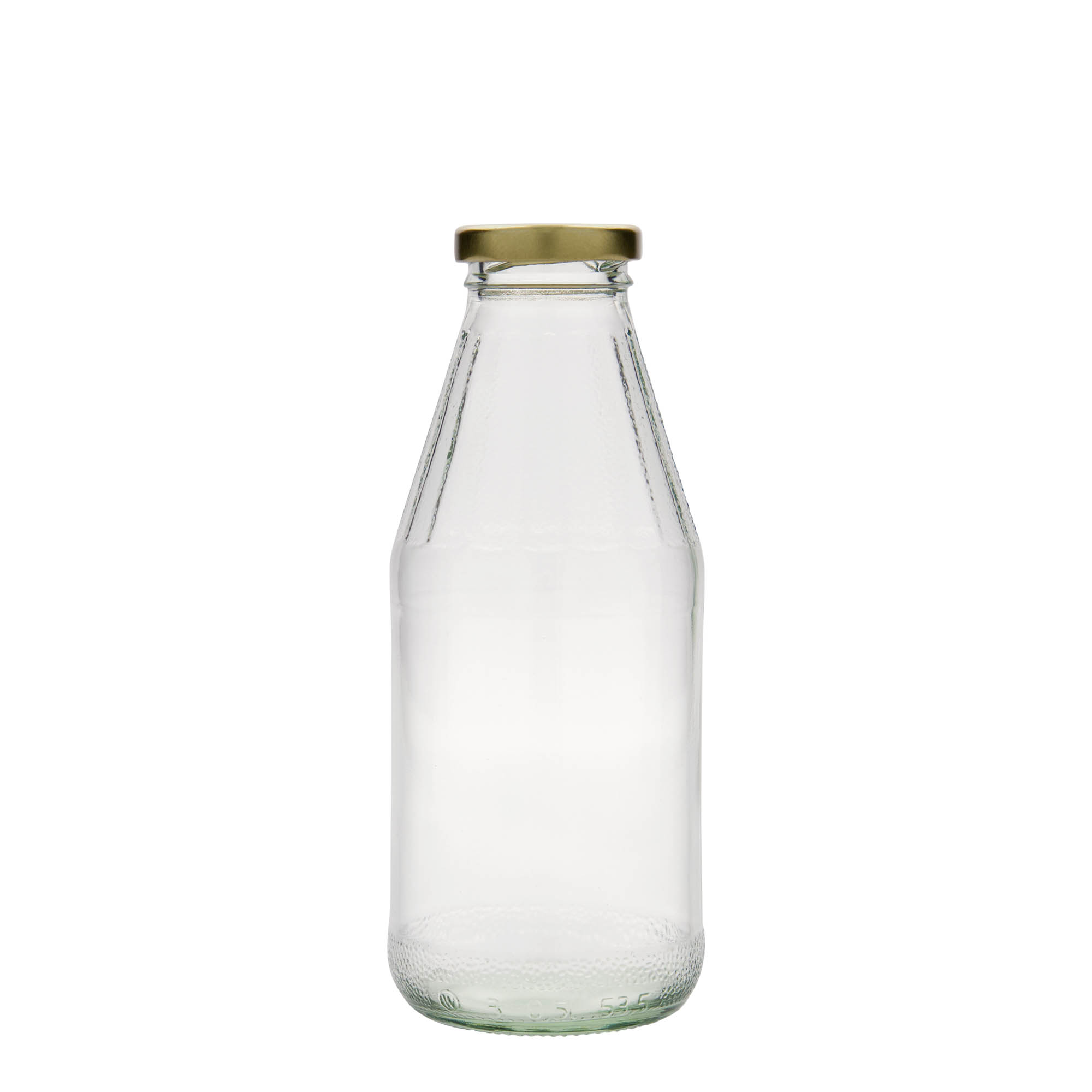 500 ml Geniş Ağızlı Evrensel Şişe, Cam, Ağız: Vidalı Kapak (TO 43)