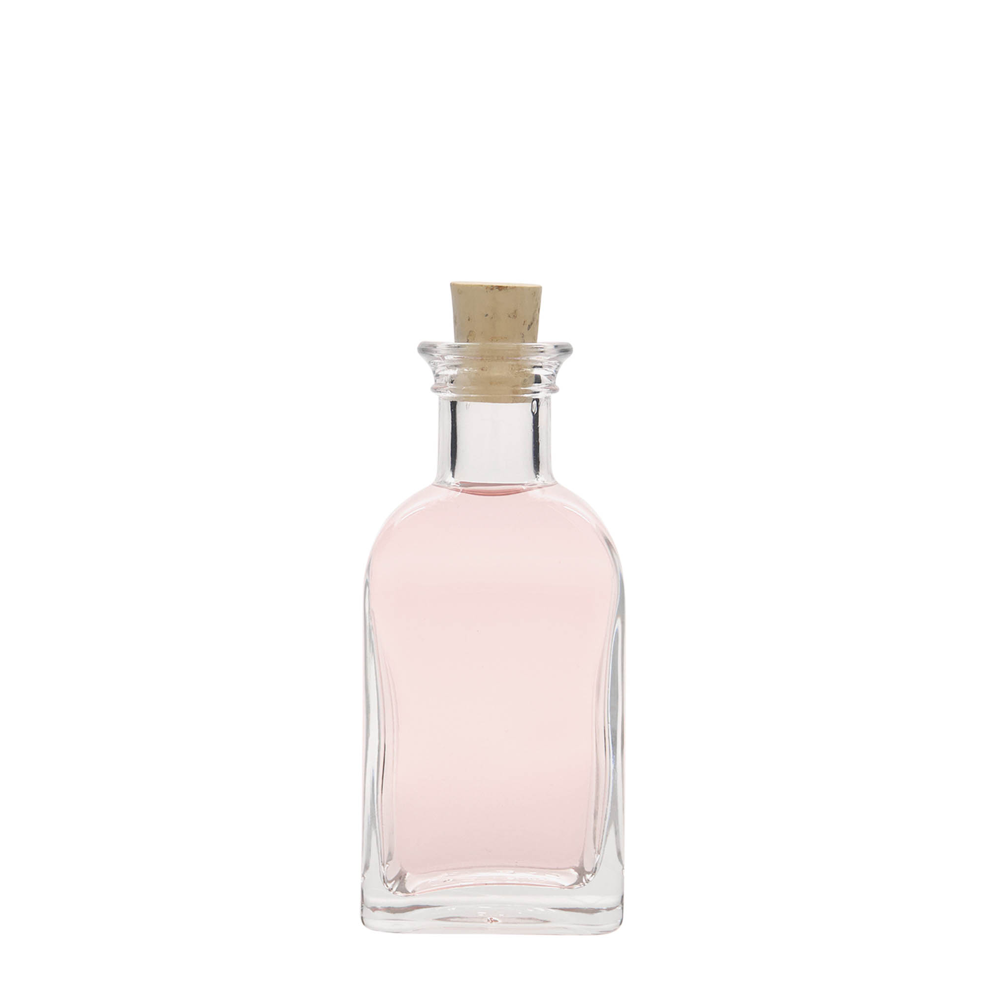 100 ml cam şişe Apotheker Carré, kare, ağız: mantar 100 ml cam şişe Apotheker Carré, kare, ağız: mantar