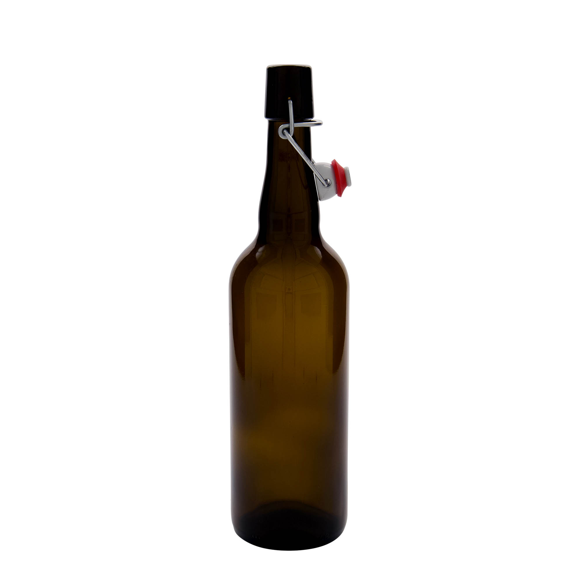 750 ml Bira Şişesi Belçika, Cam, kahverengi, Ağız: Mandallı kapak