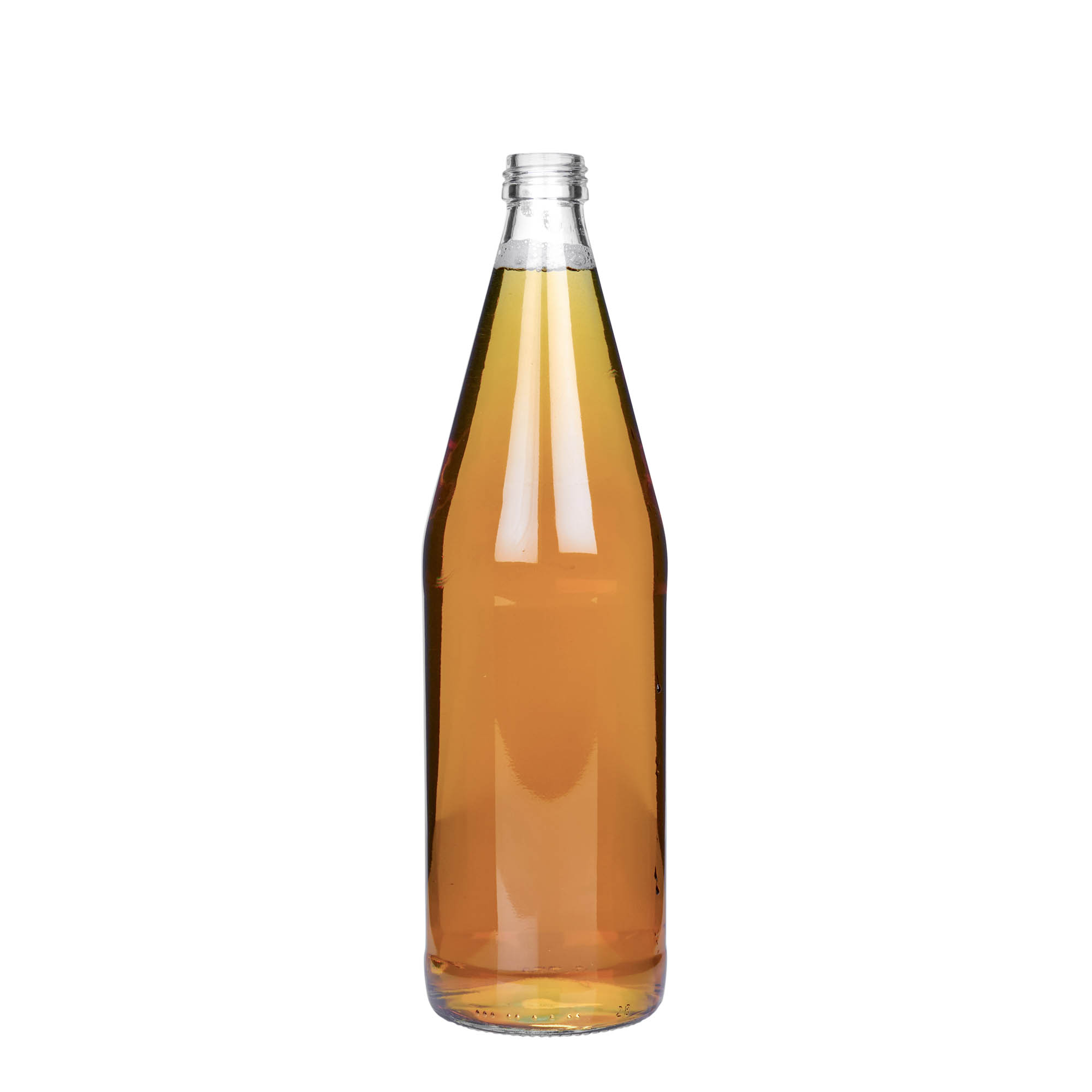 750 ml Evrensel Şişe Havuç Şekli, Cam, Ağız: PP 28
