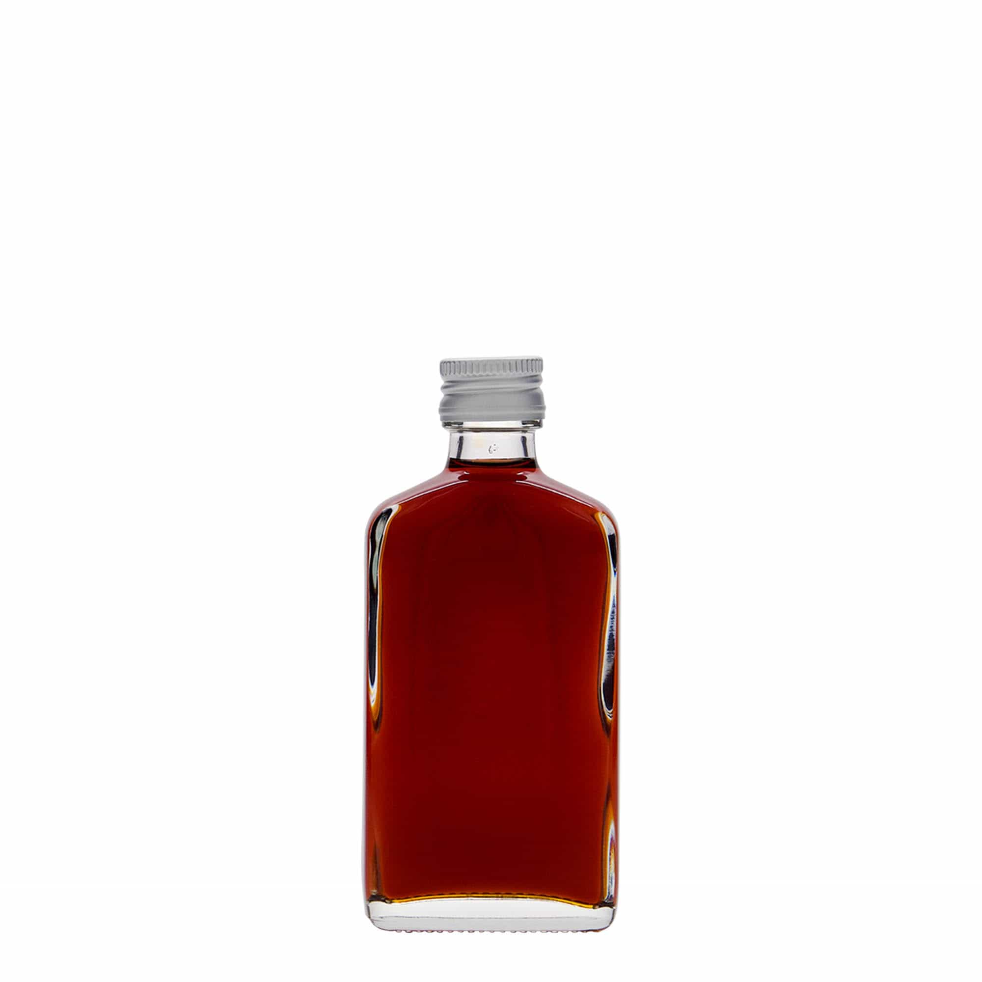 50 ml Cep şişesi, dikdörtgen, cam, ağız: PP 18