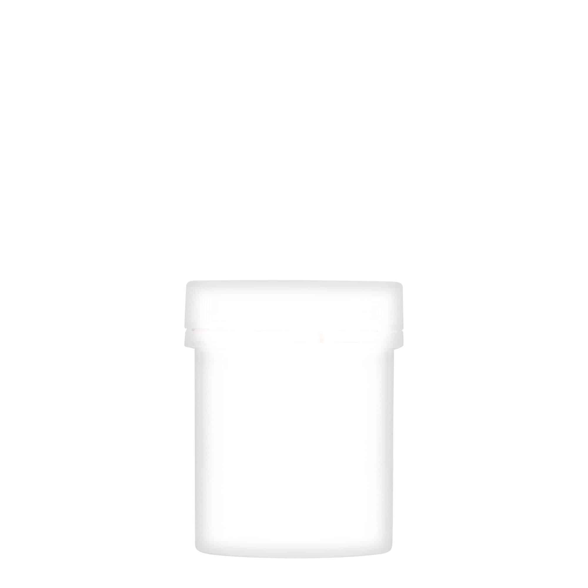 150 ml Plastik kutu 'Securilock', PP, beyaz, Ağız: Vidalı kapak