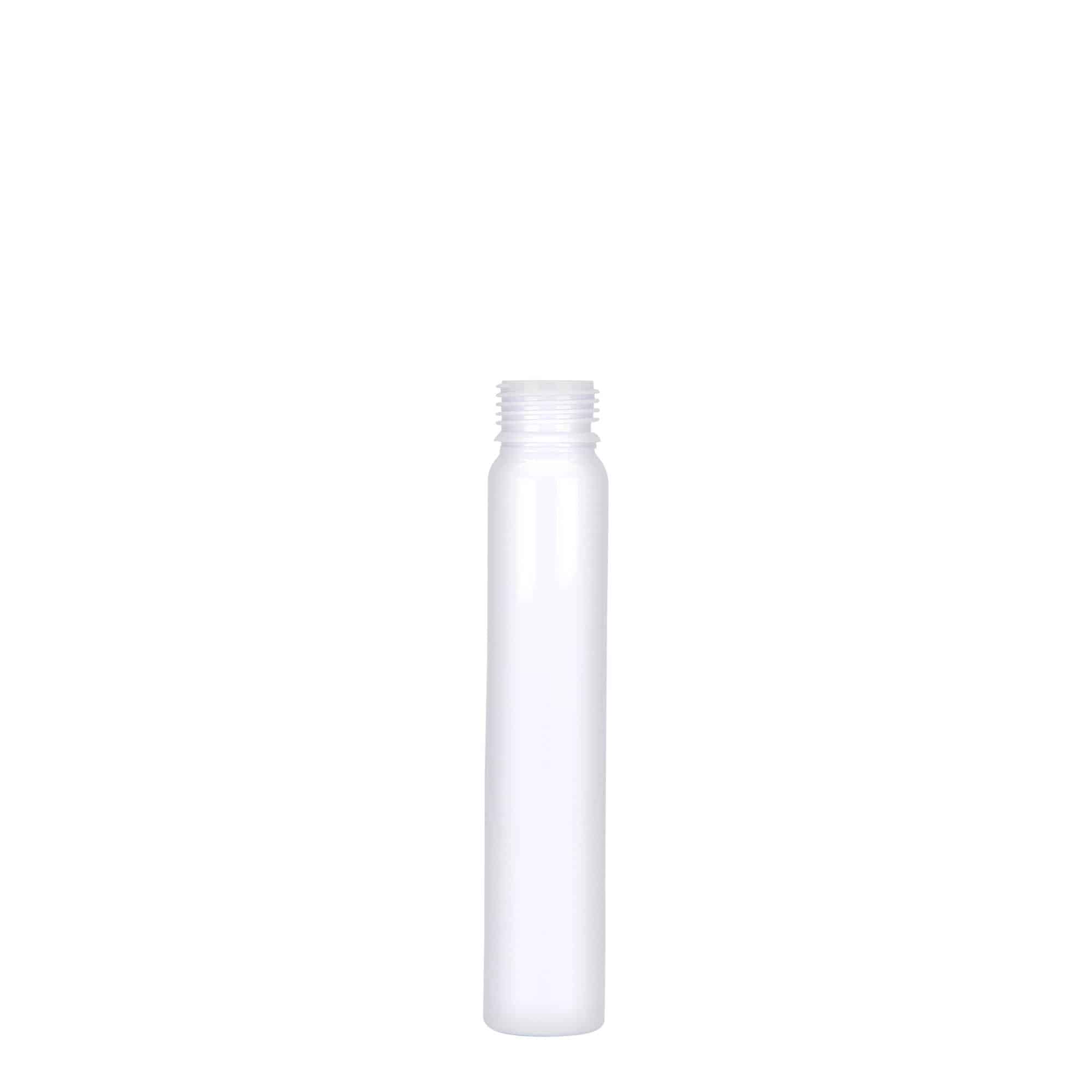 25 ml PET tüp, plastik, beyaz, ağız: vidalı kapak