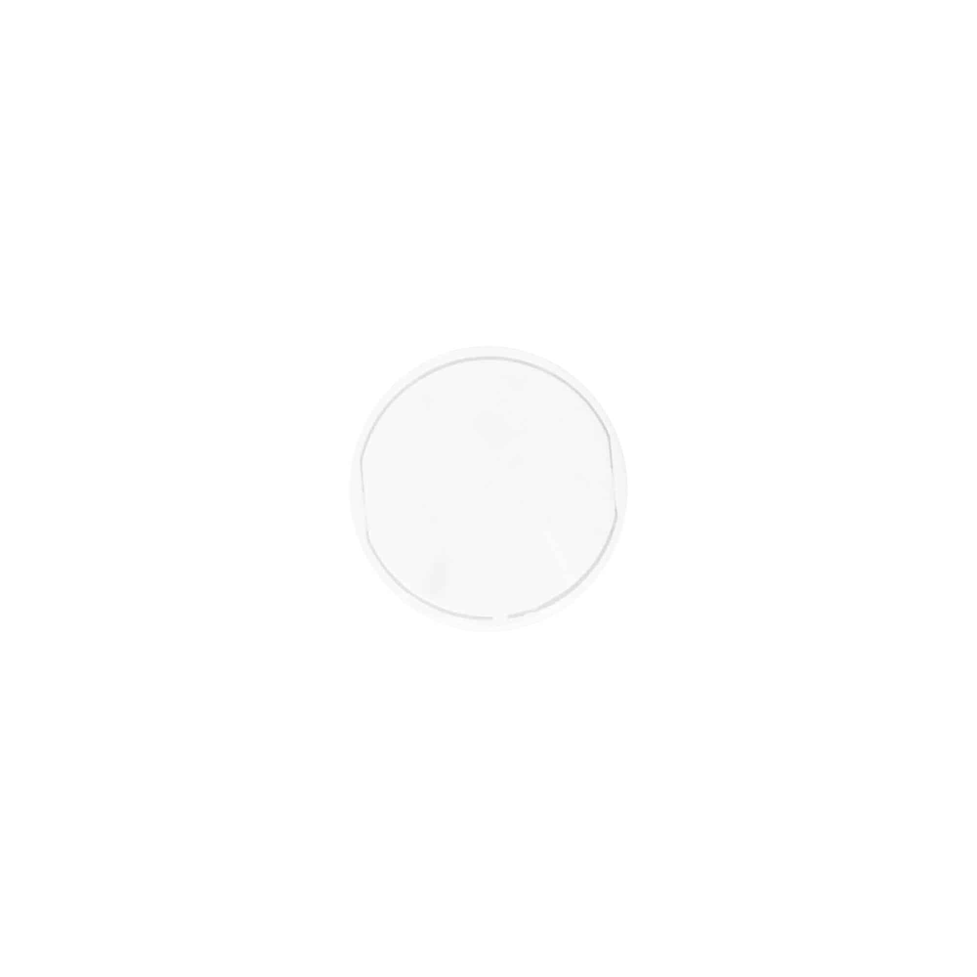 Vida kapak Disc Top, PP plastik, beyaz, ağız çapı için: 20/410 Vida kapak Disc Top, PP plastik, beyaz, ağız çapı için: 20/410