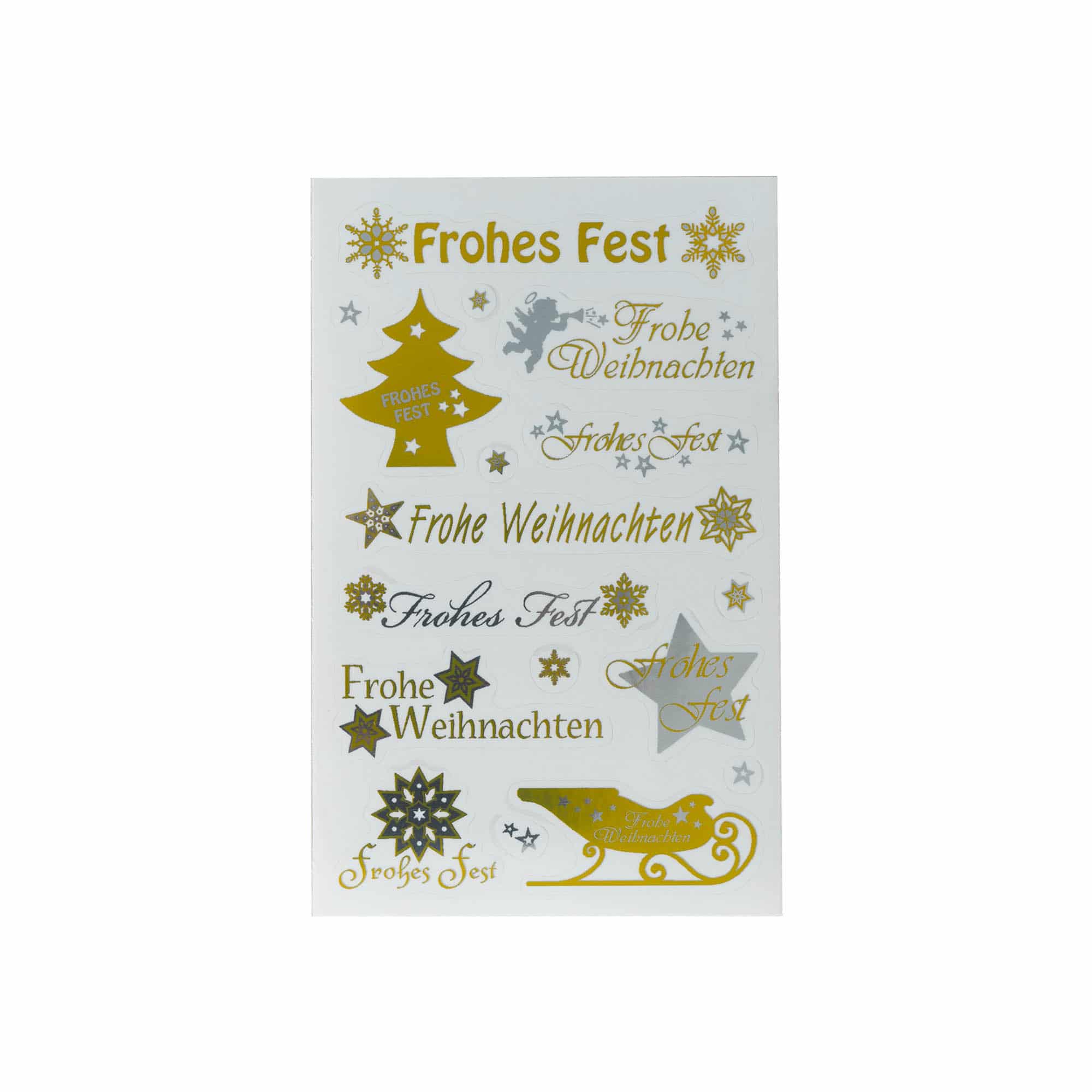 Zweckform Etiket 'Noel', Kağıt, altın-gümüş
